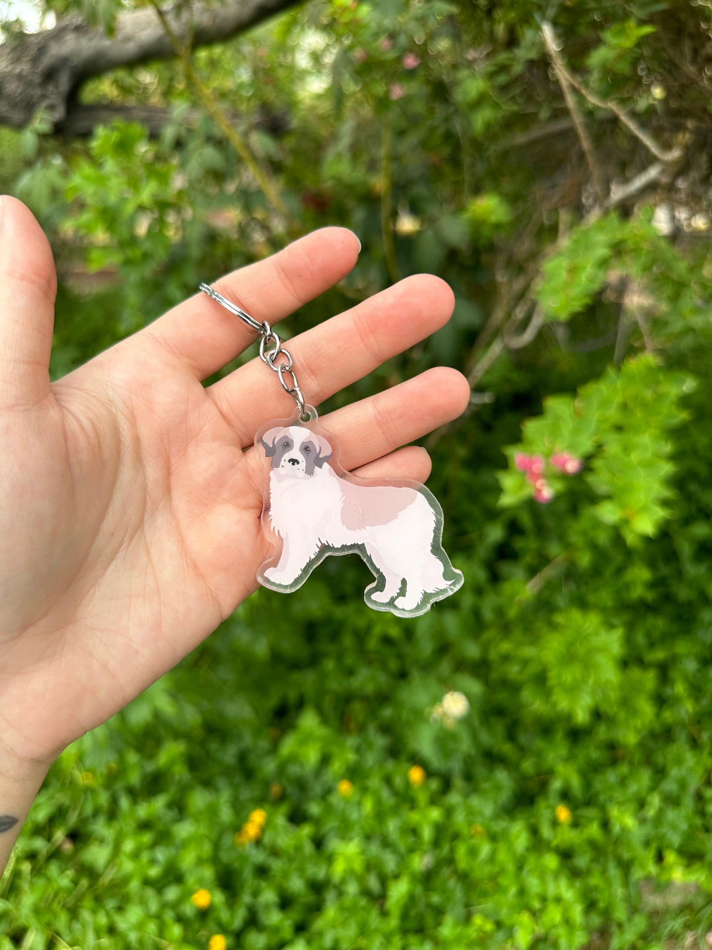Pyrenean Mastiff Dog 2.5in Acrylic Keychain