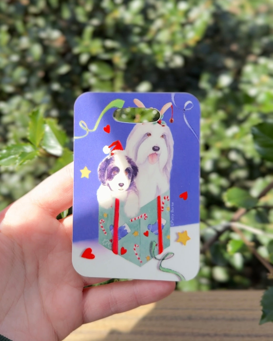 Bearded Collie Dog Luggage Tag