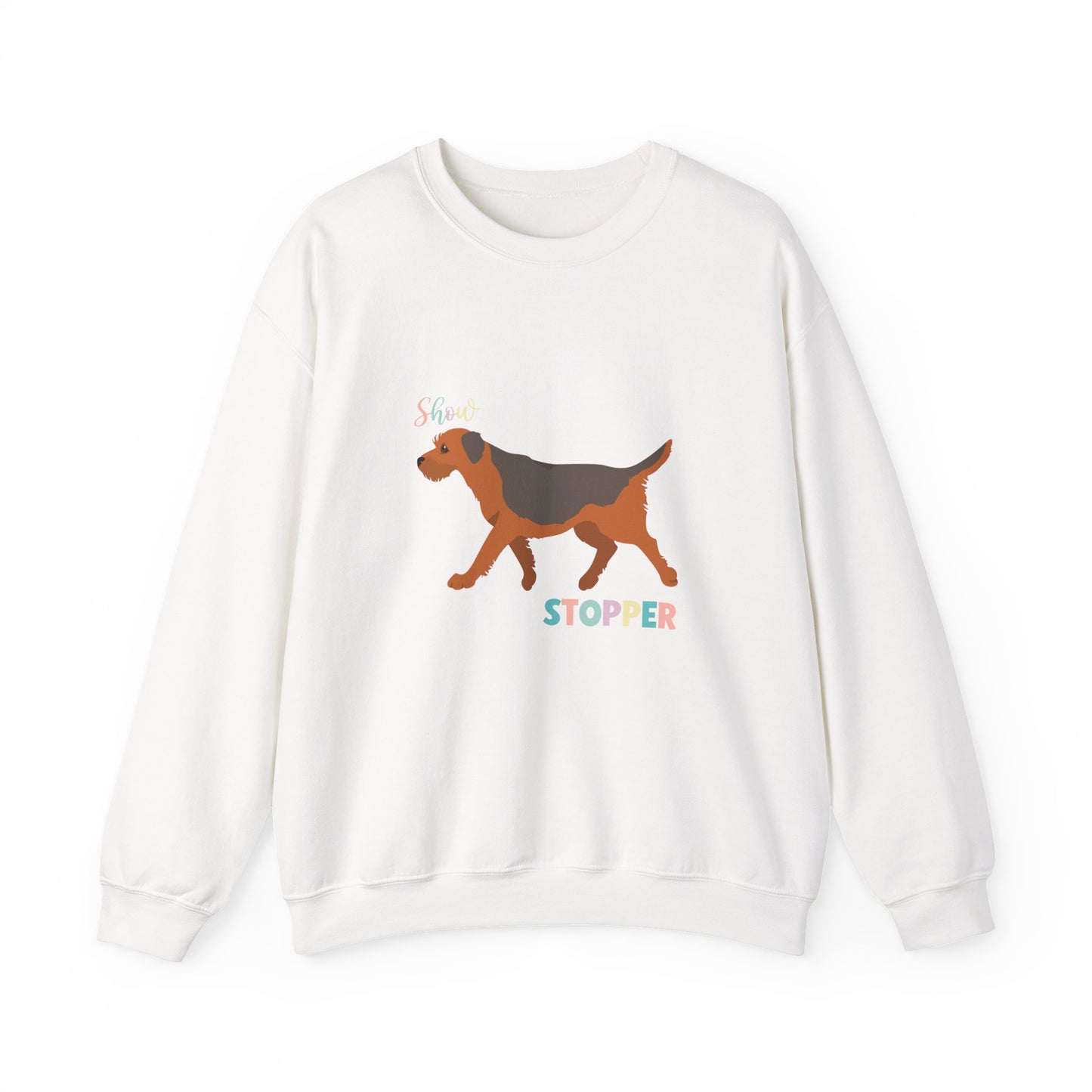 Border Terrier Dog Unisex Heavy Blend Crewneck Sweatshirt