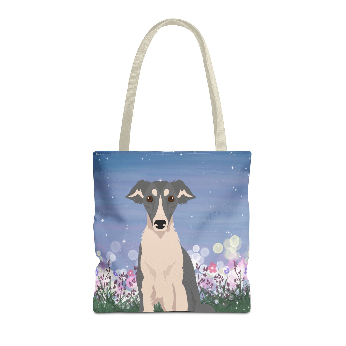 Silken Windhound Dog Tote Bag 16x16