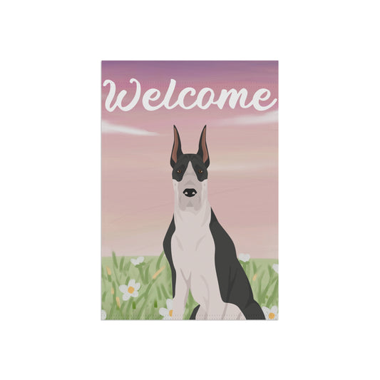 Great Dane Dog Welcome Garden Flag