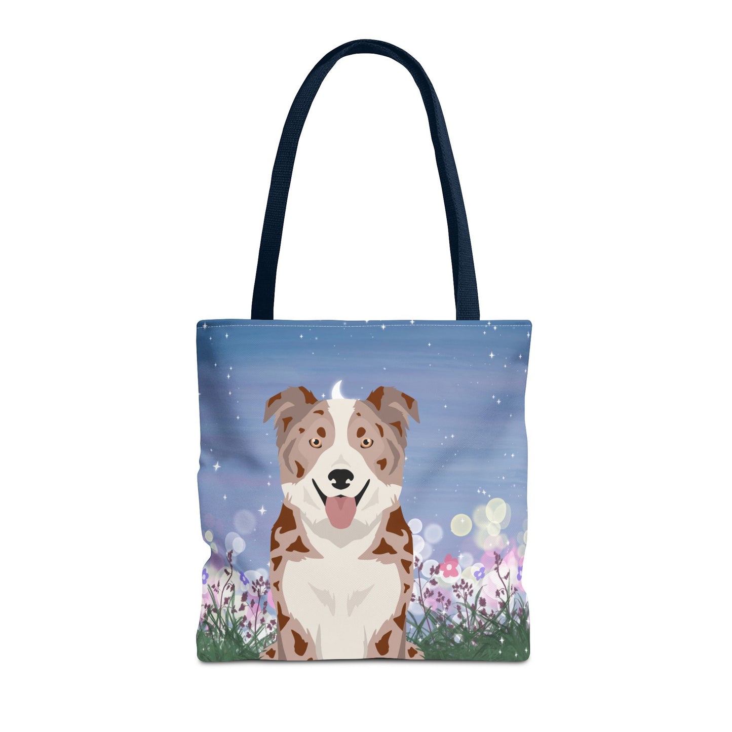 Border Collie Dog Tote Bag 16x16