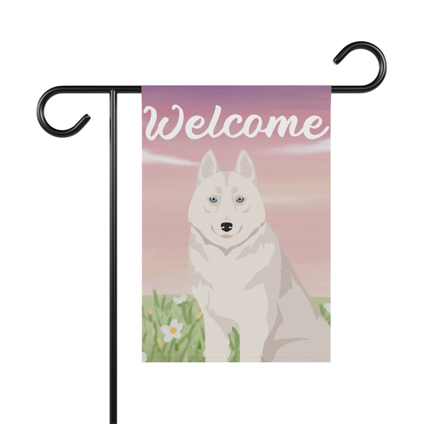 Siberian Husky Dog Welcome Garden Flag