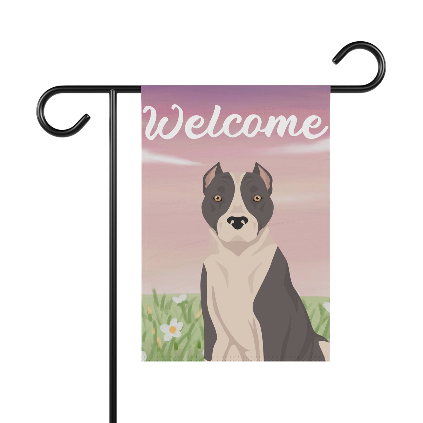 American Staffordshire Terrier Dog Welcome Garden Flag