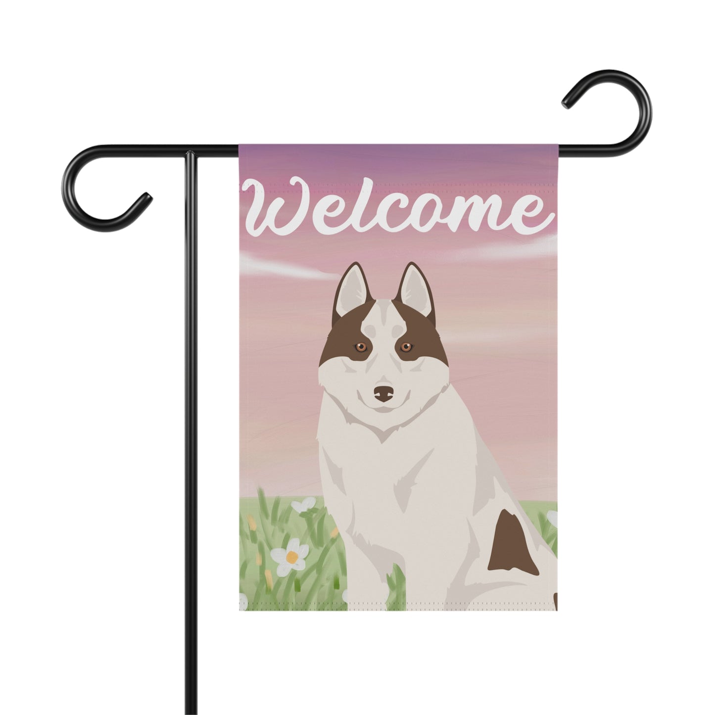 Siberian Husky Dog Welcome Garden Flag