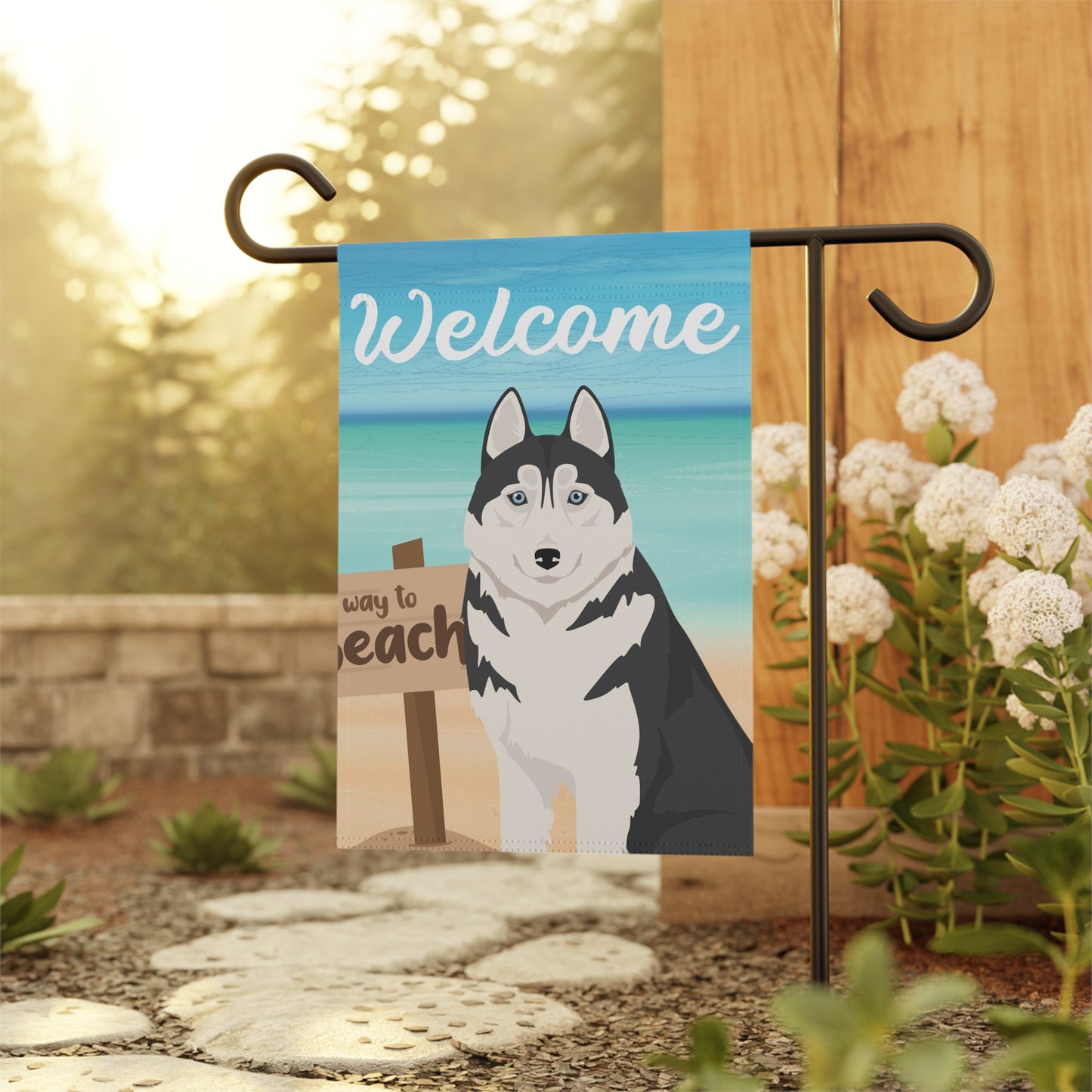 Siberian Husky Dog Garden Flag
