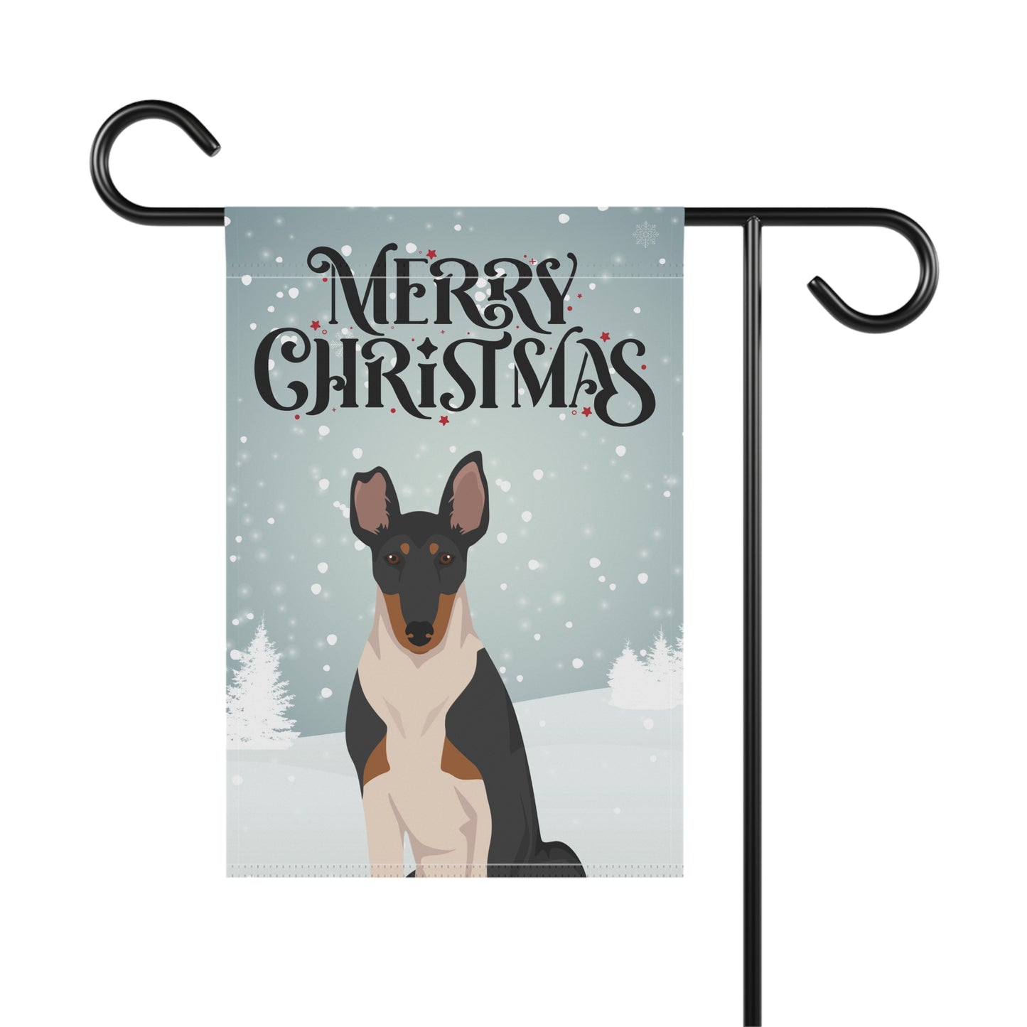 Smooth Collie Dog Garden Flag