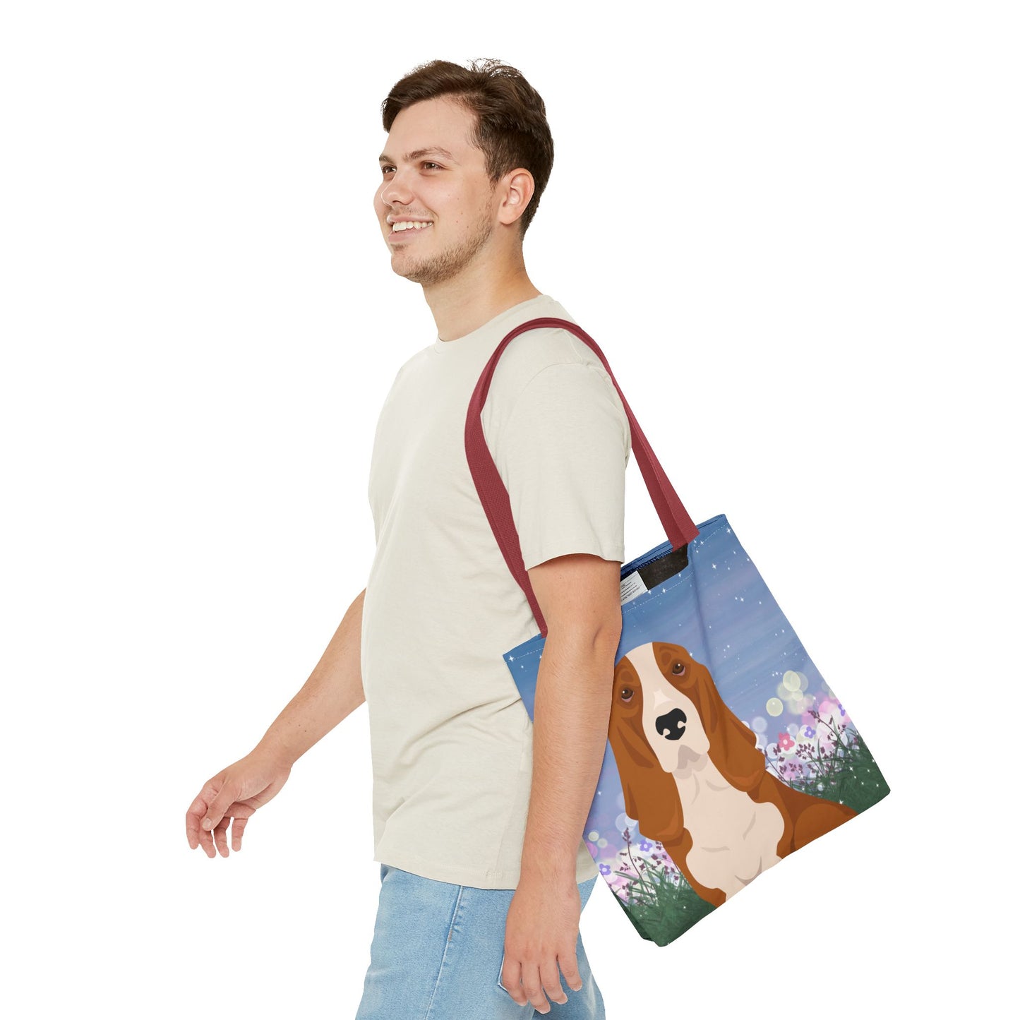 Basset Hound Dog Tote Bag 16x16