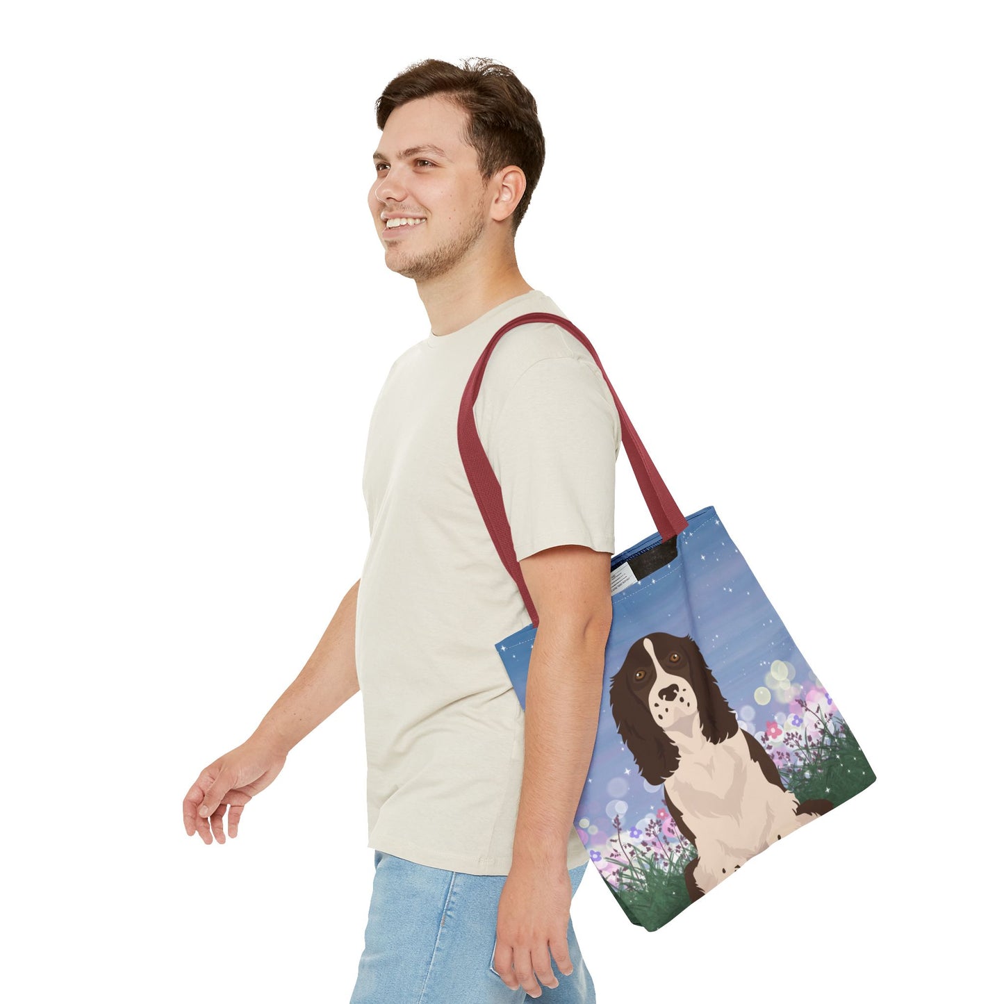 Springer Speniel Dog Tote Bag 16x16