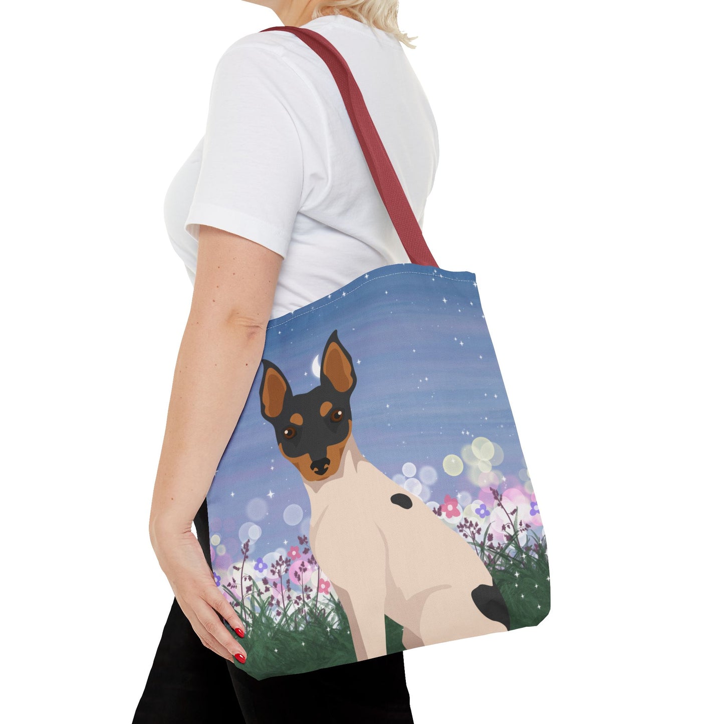 Toy Fox Terrier Dog Tote Bag 16x16