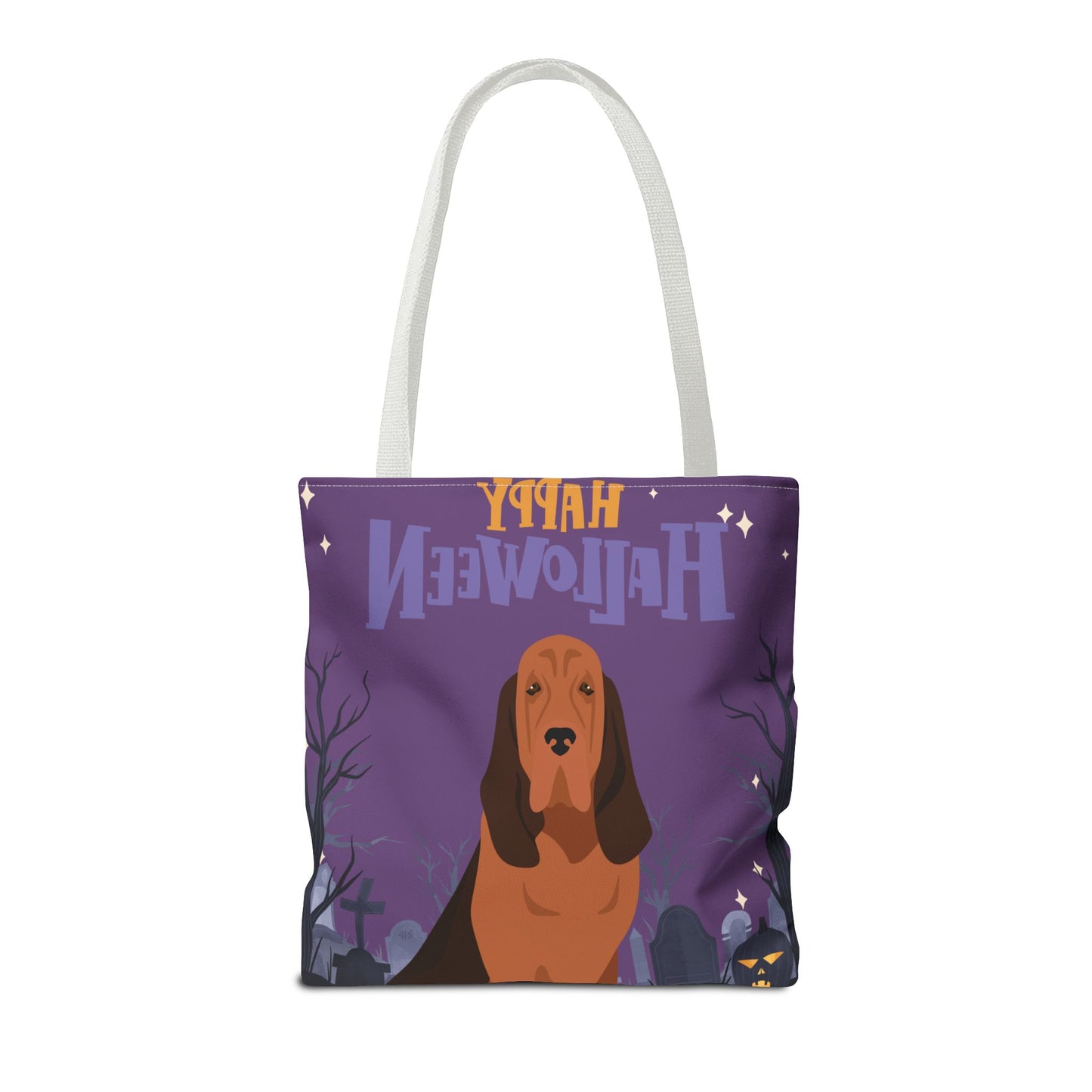 Bloodhound Dog Happy Halloween Tote Bag 16x16