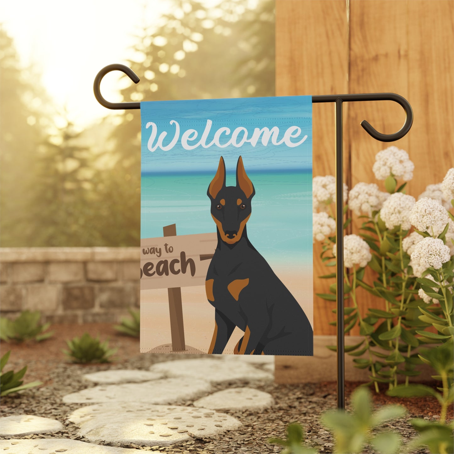 Manchester Terrier Dog Garden Flag