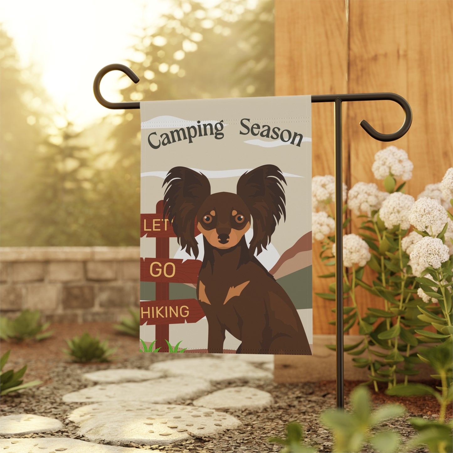 Russian ToyTerrier Dog Camping Garden Flag