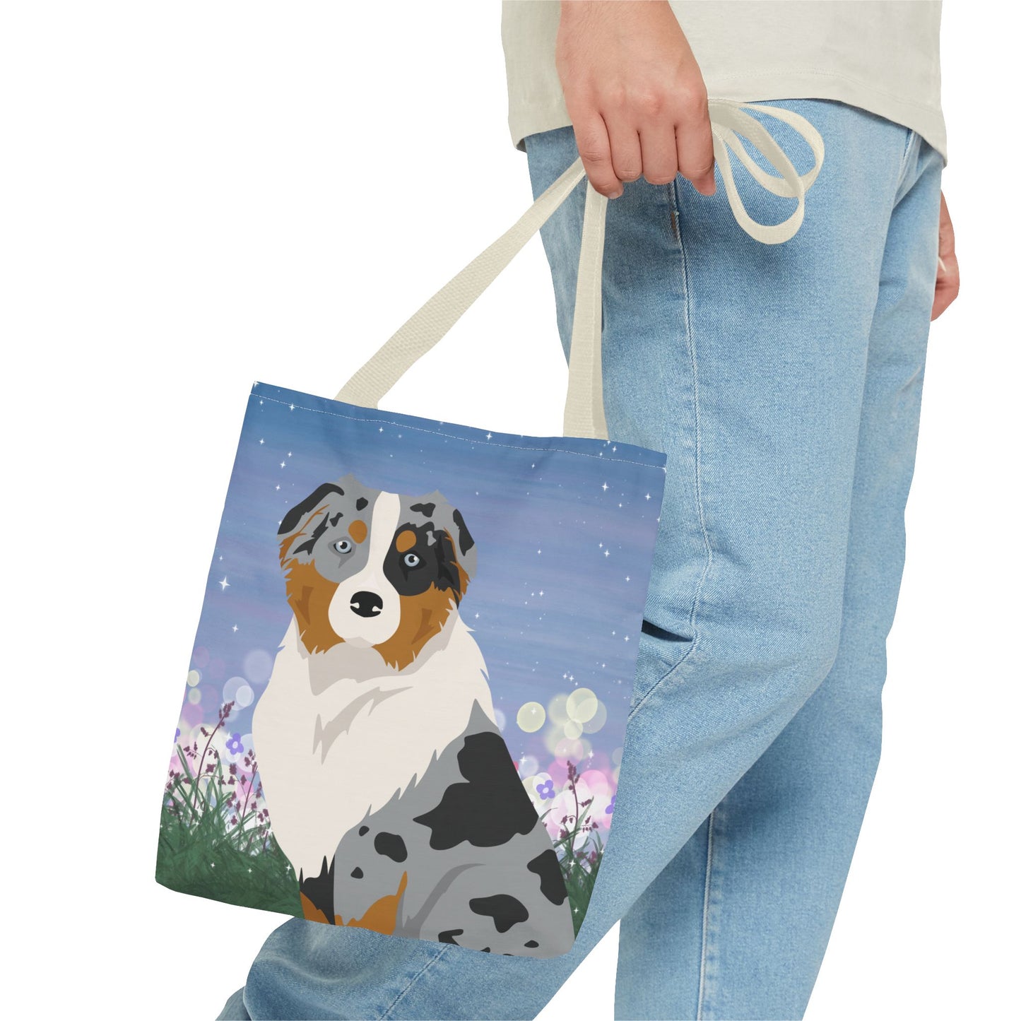 Australian Shepherd Dog Tote Bag 13x13