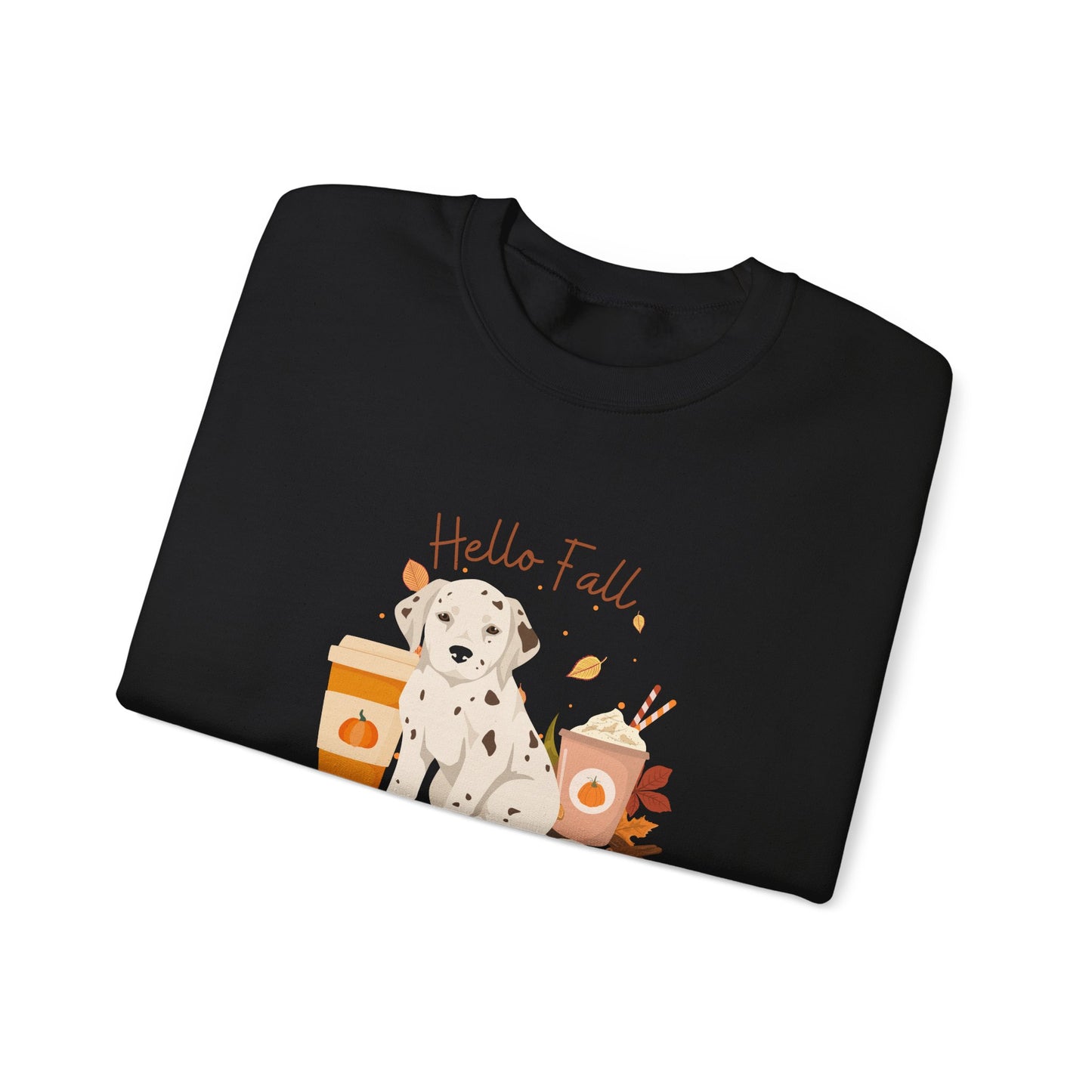 Dalmation Dog Fall Unisex Heavy Blend Crewneck Sweatshirt