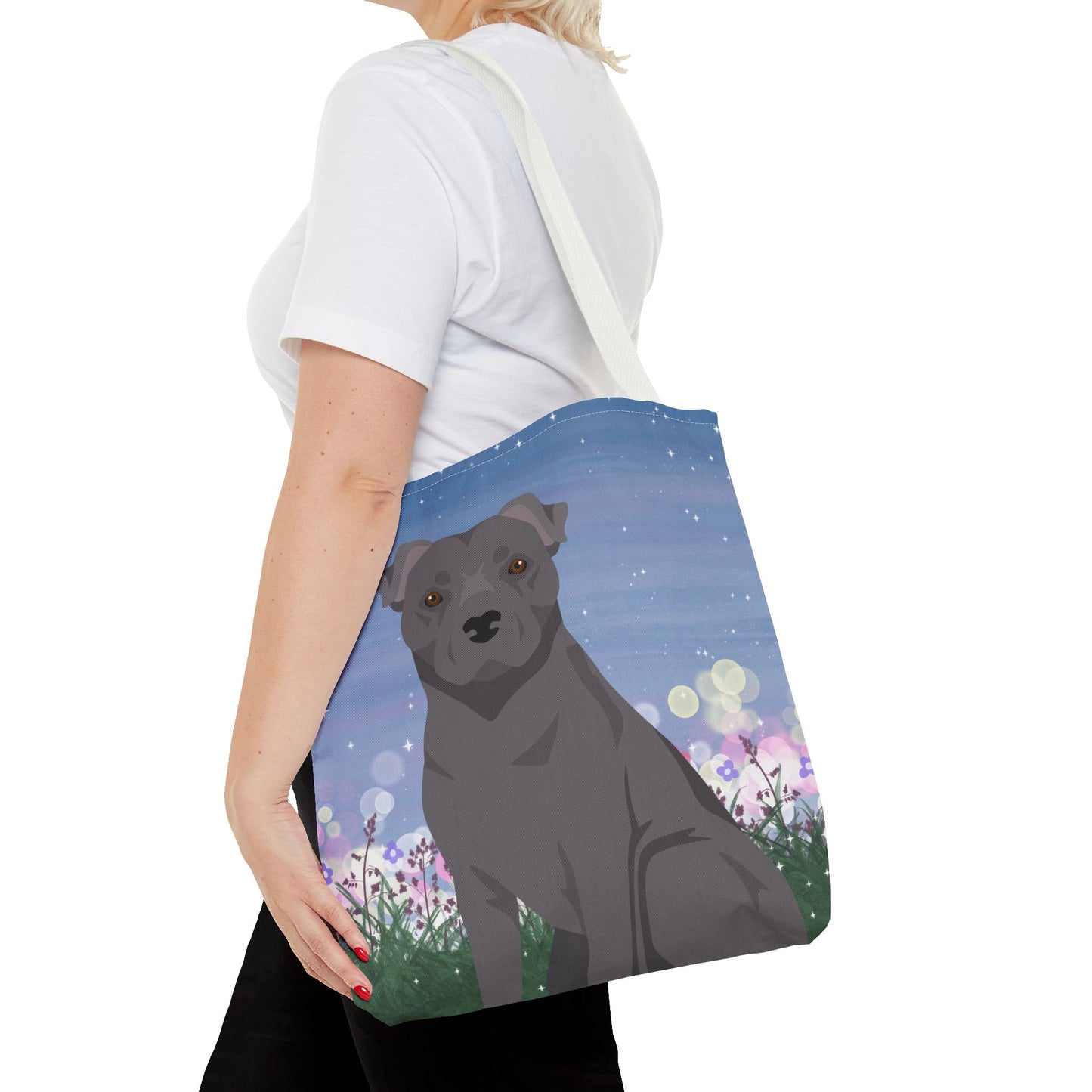 Staffordshire Bull Terrier Dog Tote Bag 16x16