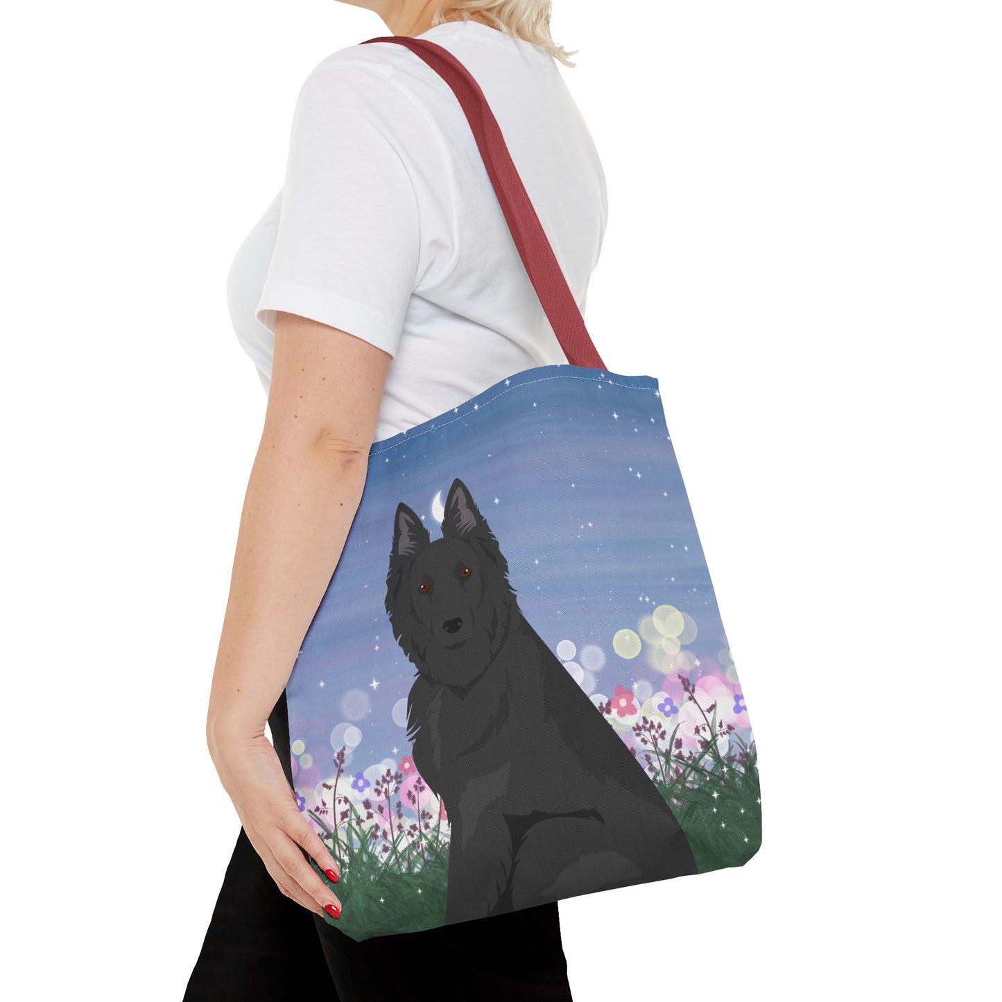 Belgian Sheepdog Dog Tote Bag 16x16