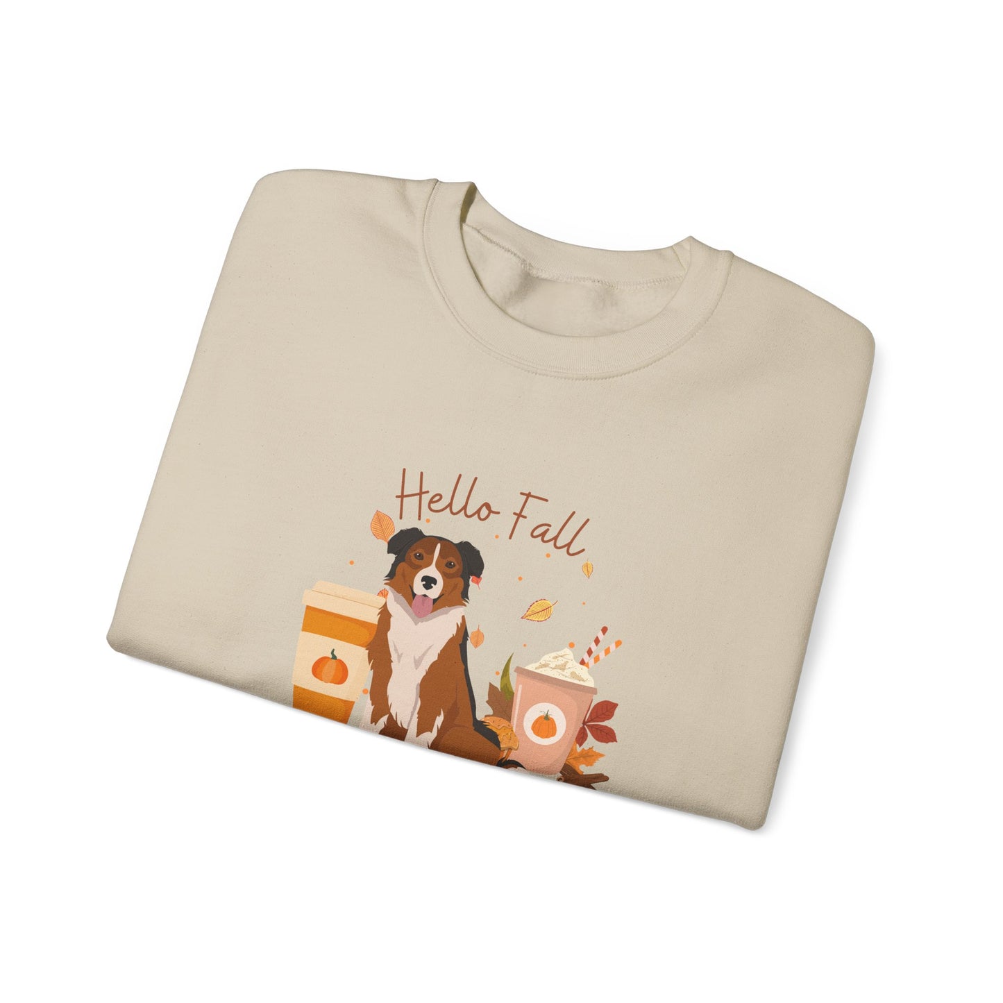 English Shepherd Dog Fall Unisex Heavy Blend Crewneck Sweatshirt