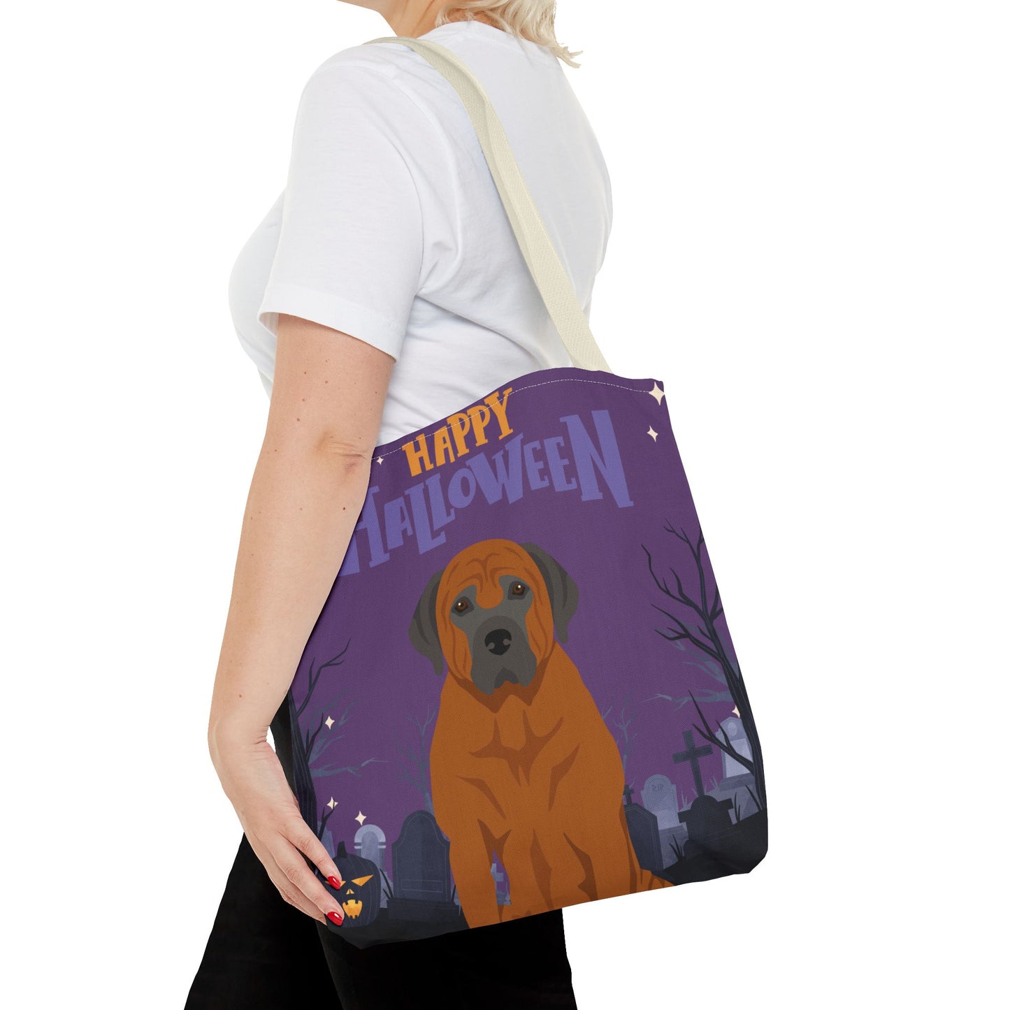 Tosa Inu Dog Happy Halloween Tote Bag 16x16