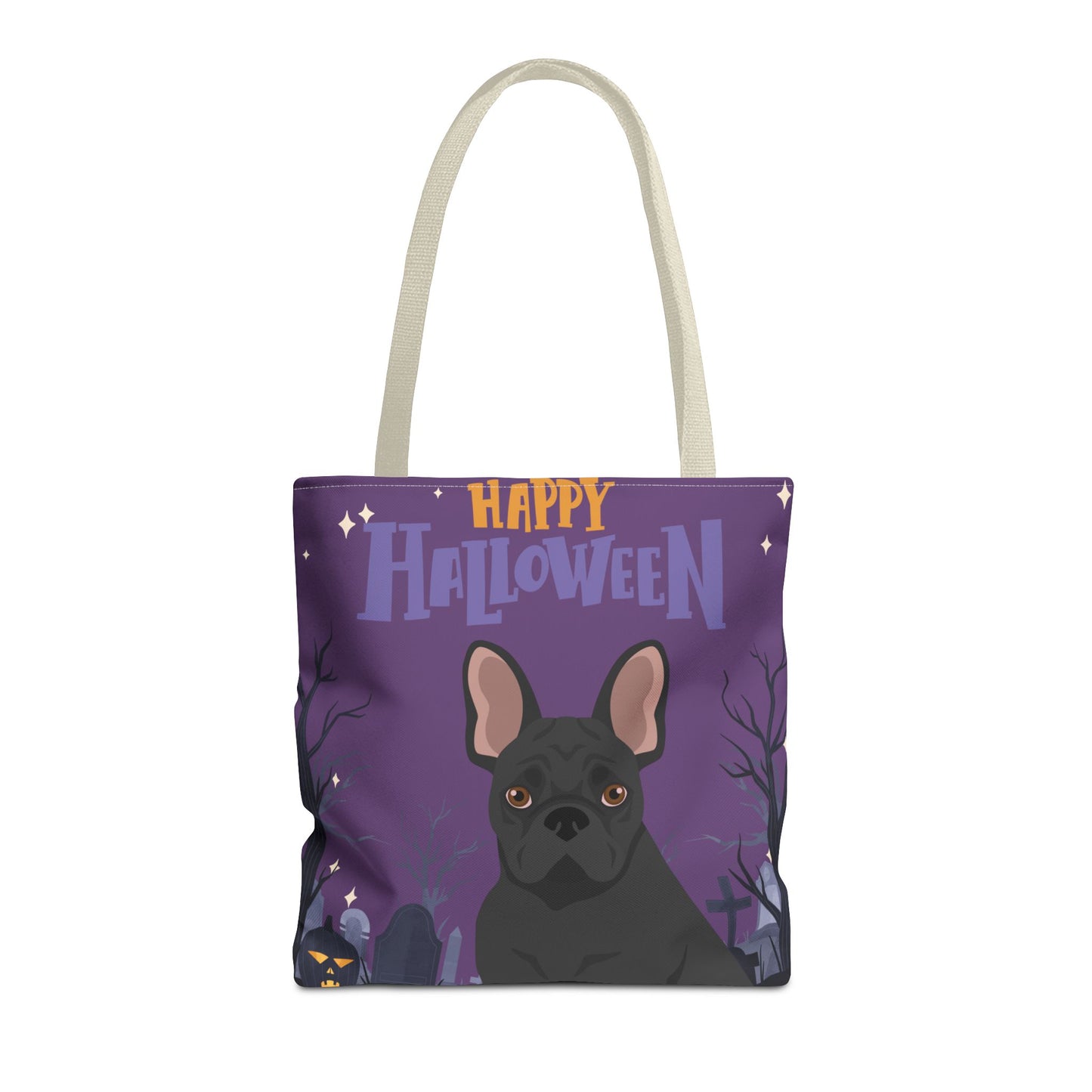 French Bulldog Dog Happy Halloween Tote Bag 16x16
