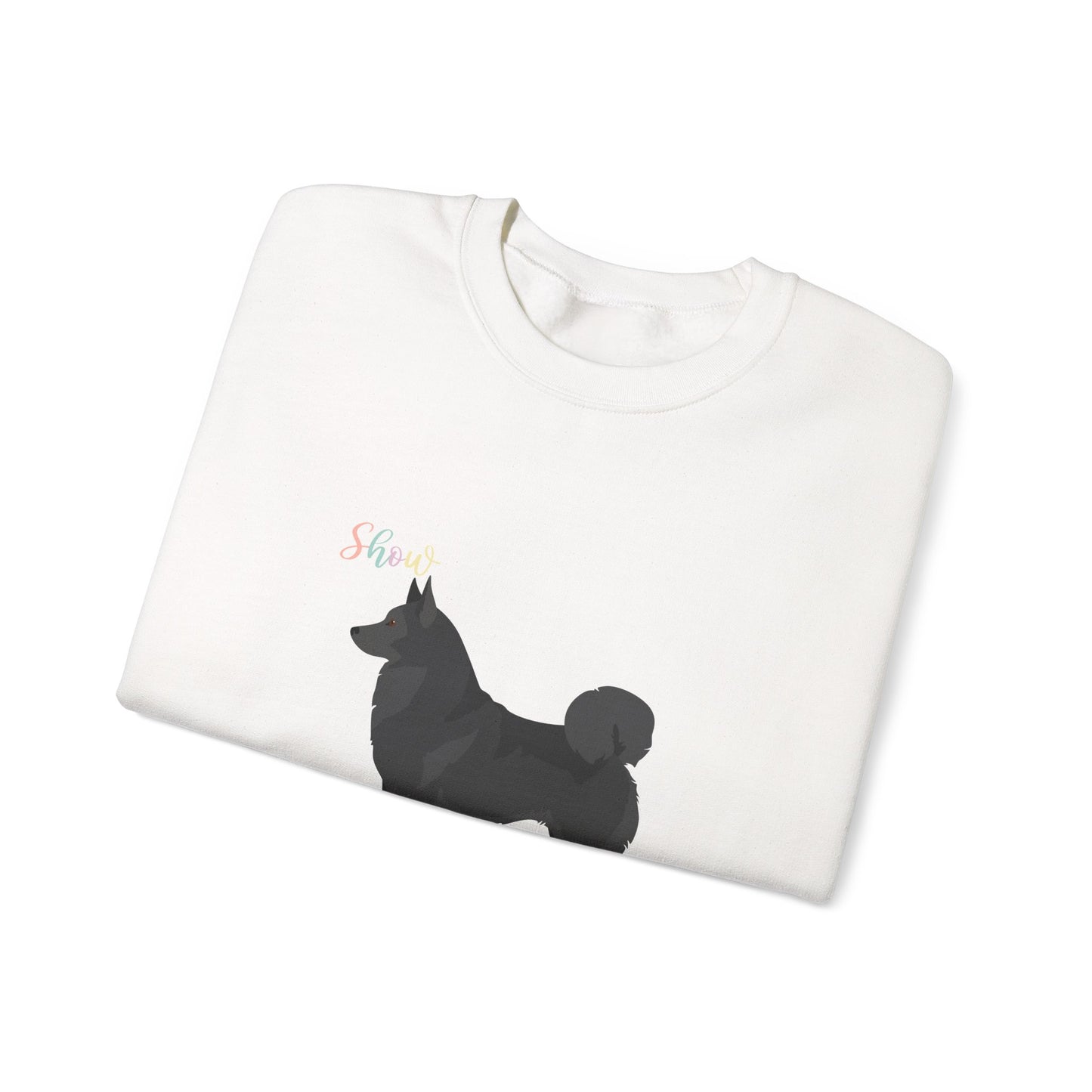 Norwegian Elkhound Dog Unisex Heavy Blend Crewneck Sweatshirt