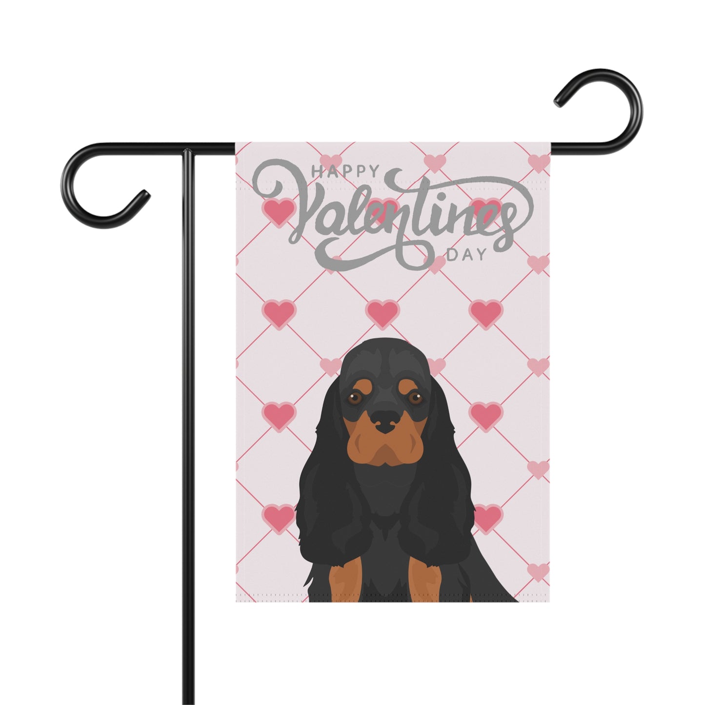 Cocker Spaniel Dog Valentines Day Garden Flag