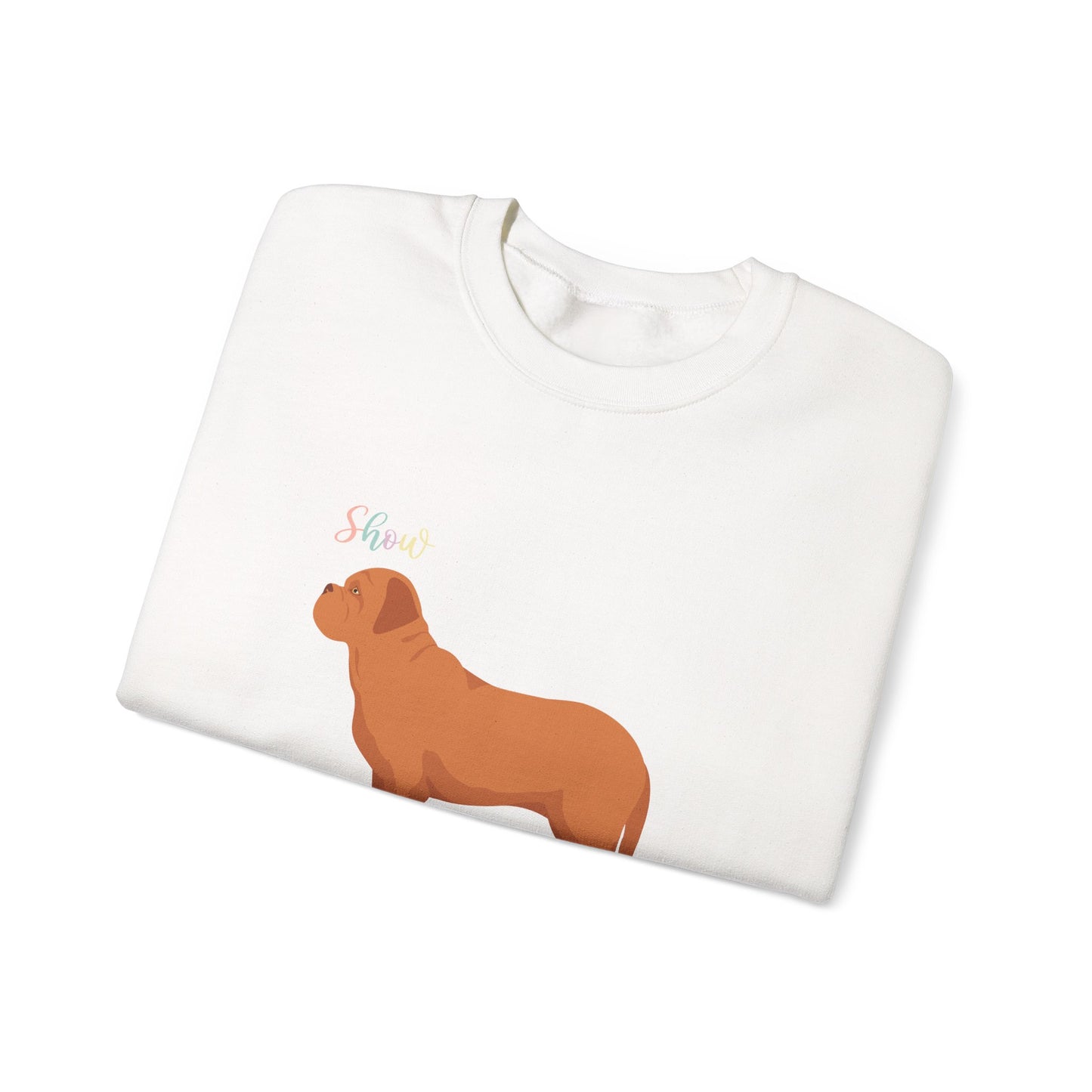 Dogue De Bordeaux Dog Unisex Heavy Blend Crewneck Sweatshirt