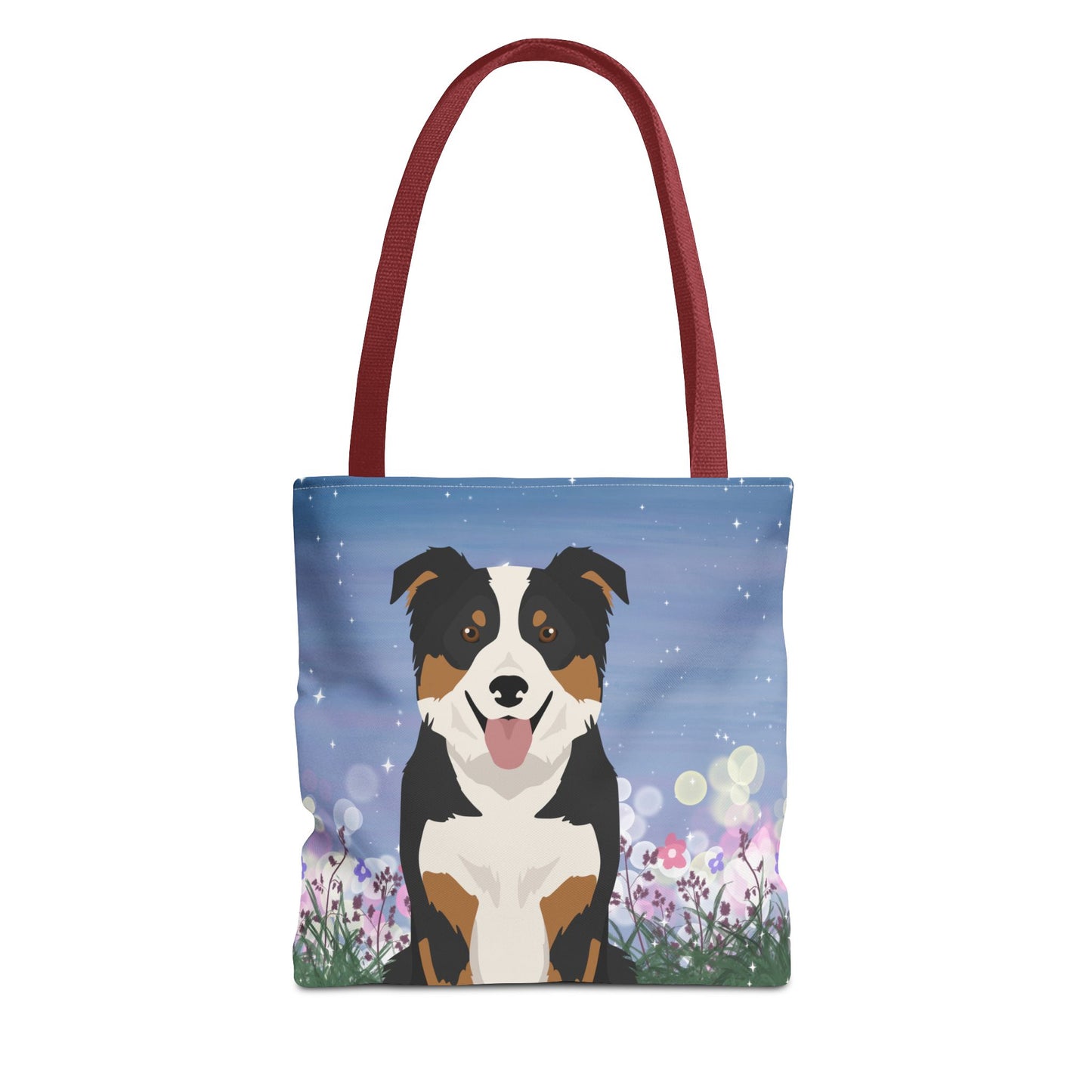 Border Collie Dog Tote Bag 13x13