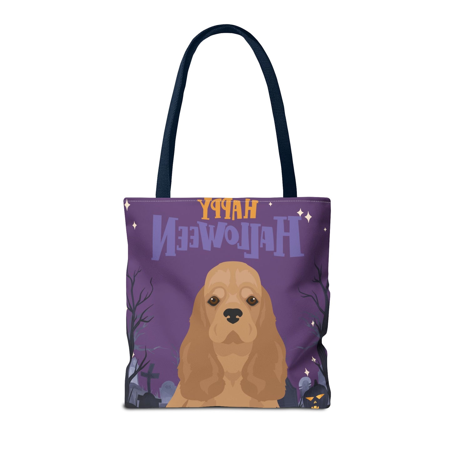 Cocker Spaniel Dog Happy Halloween Tote Bag 16x16