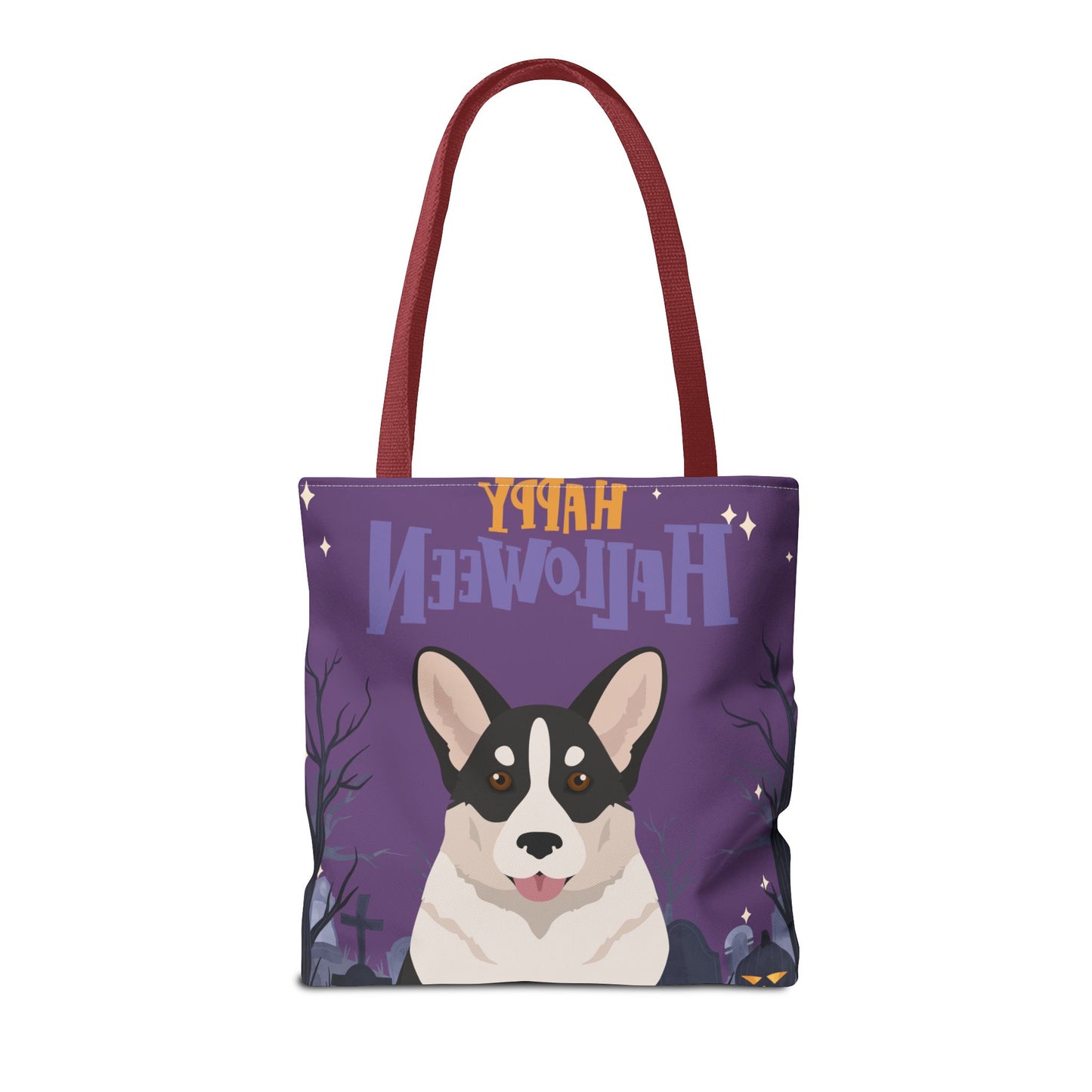 Cardigan Welsh Corgi Dog Happy Halloween Tote Bag 16x16