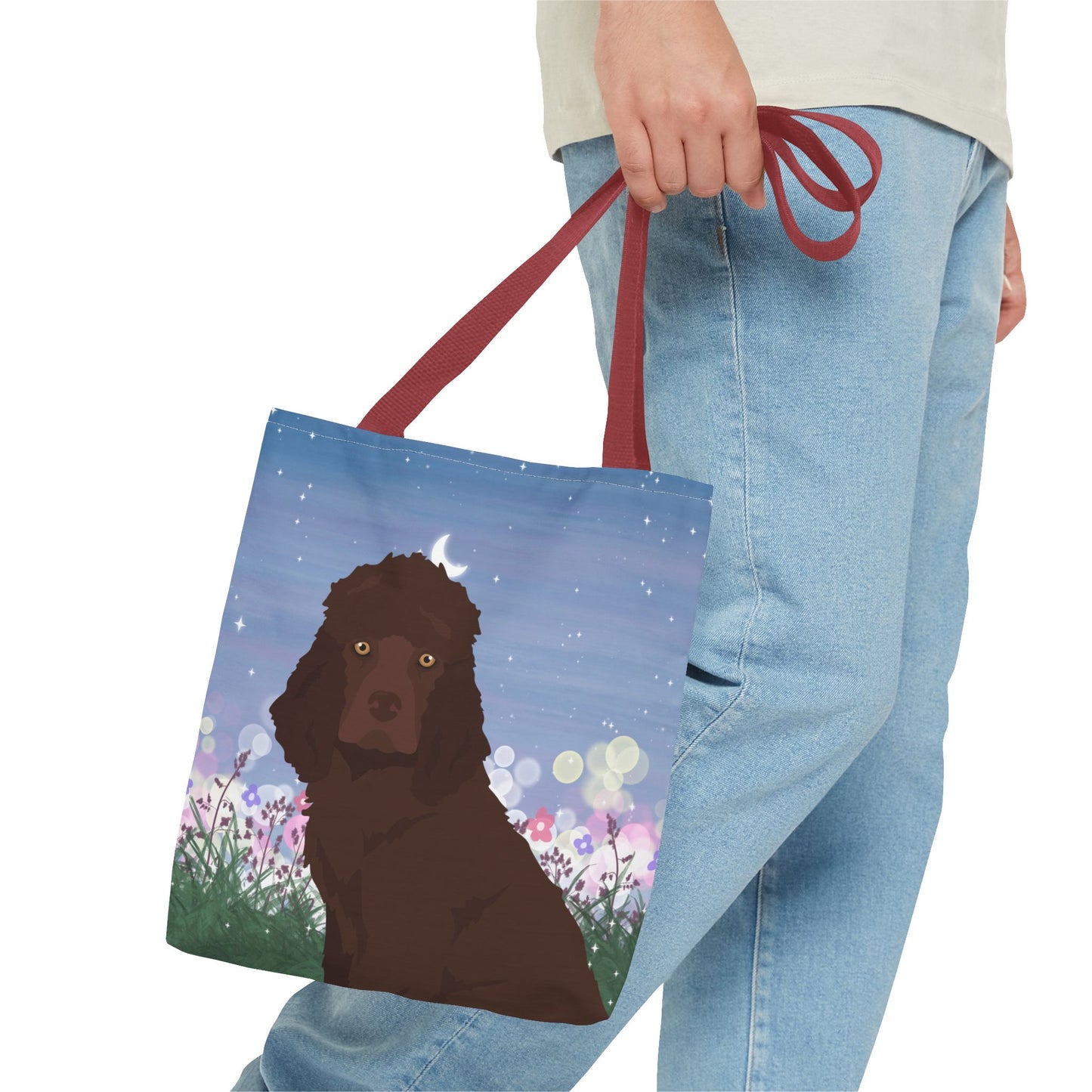 Irish Water Spaniel Dog Tote Bag 13x13