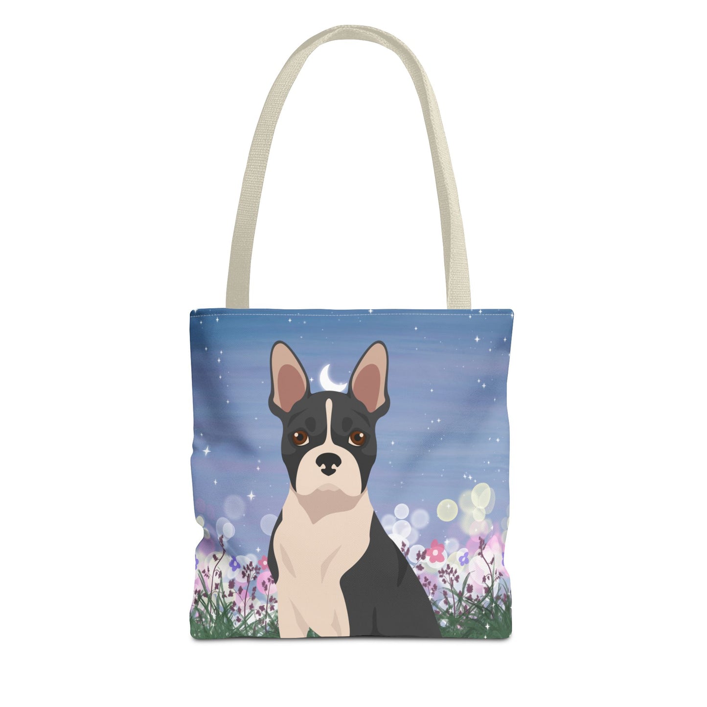 Boston Terrier Dog Tote Bag 13x13