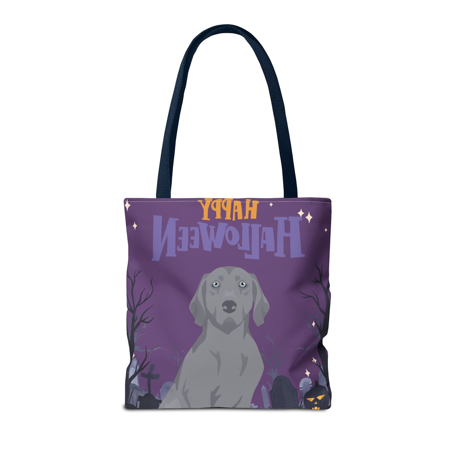 Weimaraner Dog Happy Halloween Tote Bag 16x16