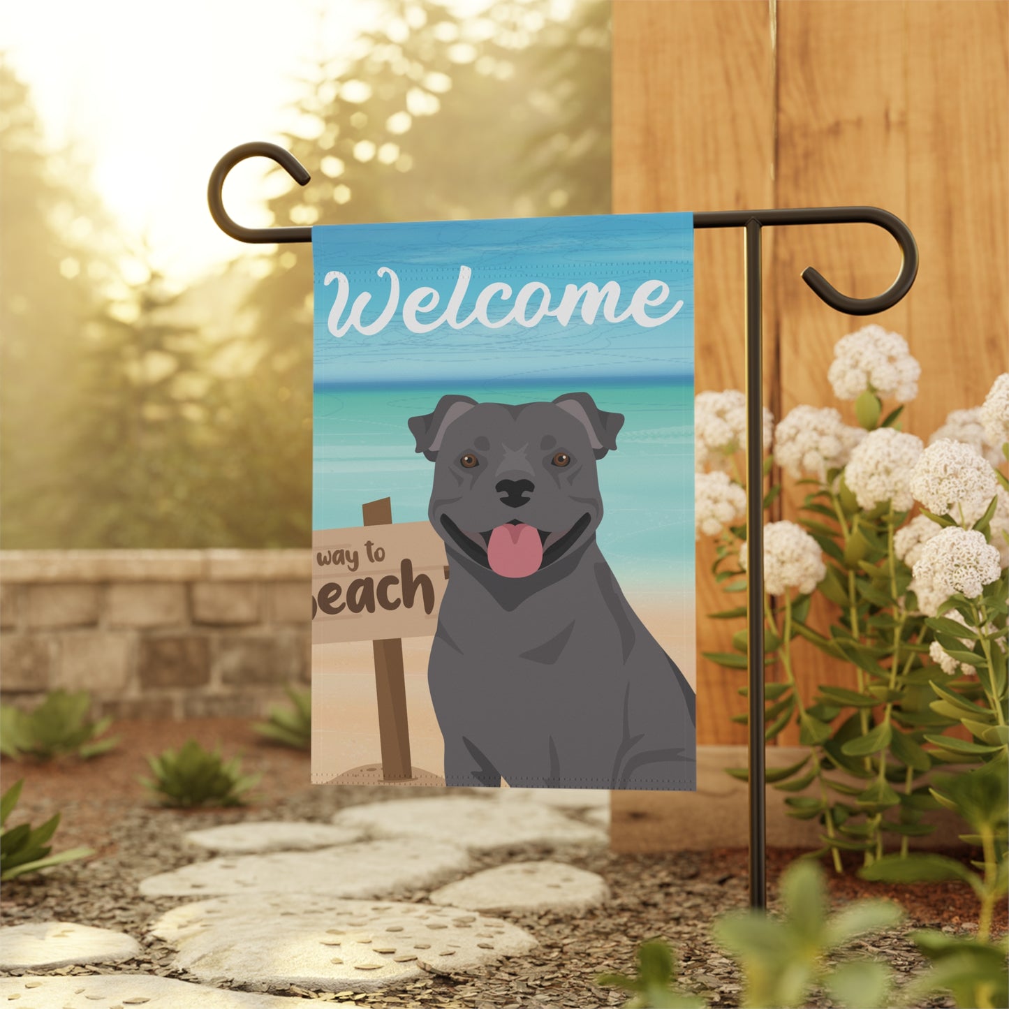 Staffordshire Bull Terrier Dog Garden Flag