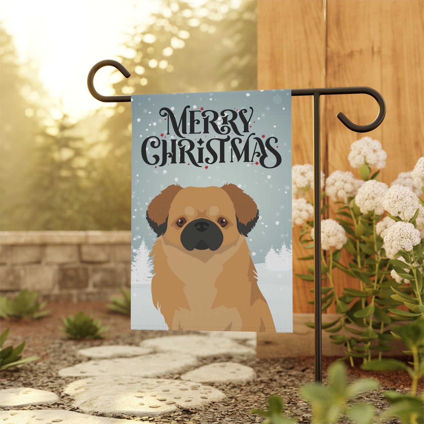 Tibetan Spaniel Dog Garden Flag