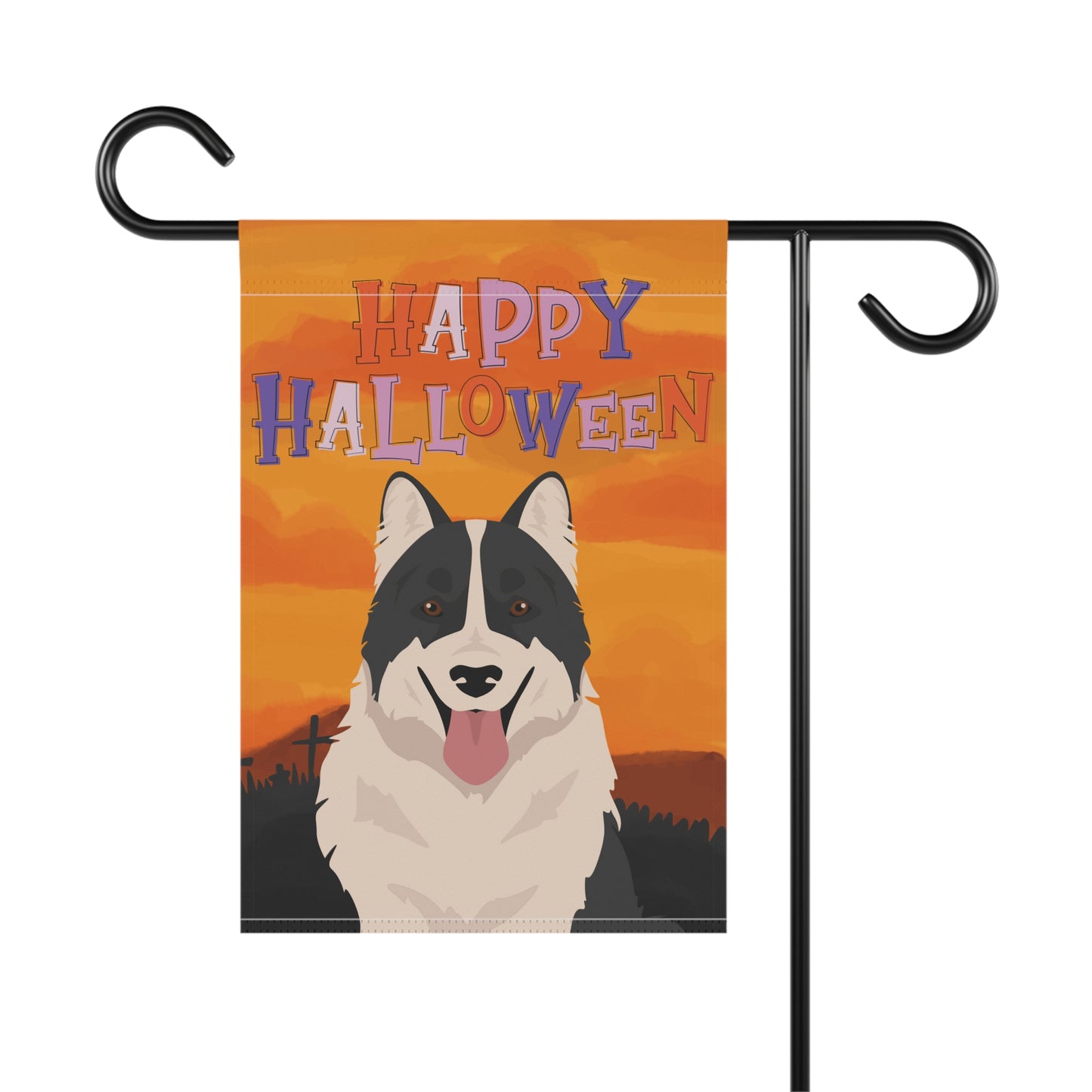 Thai Bangkaew Dog Dog Halloween Garden Flag