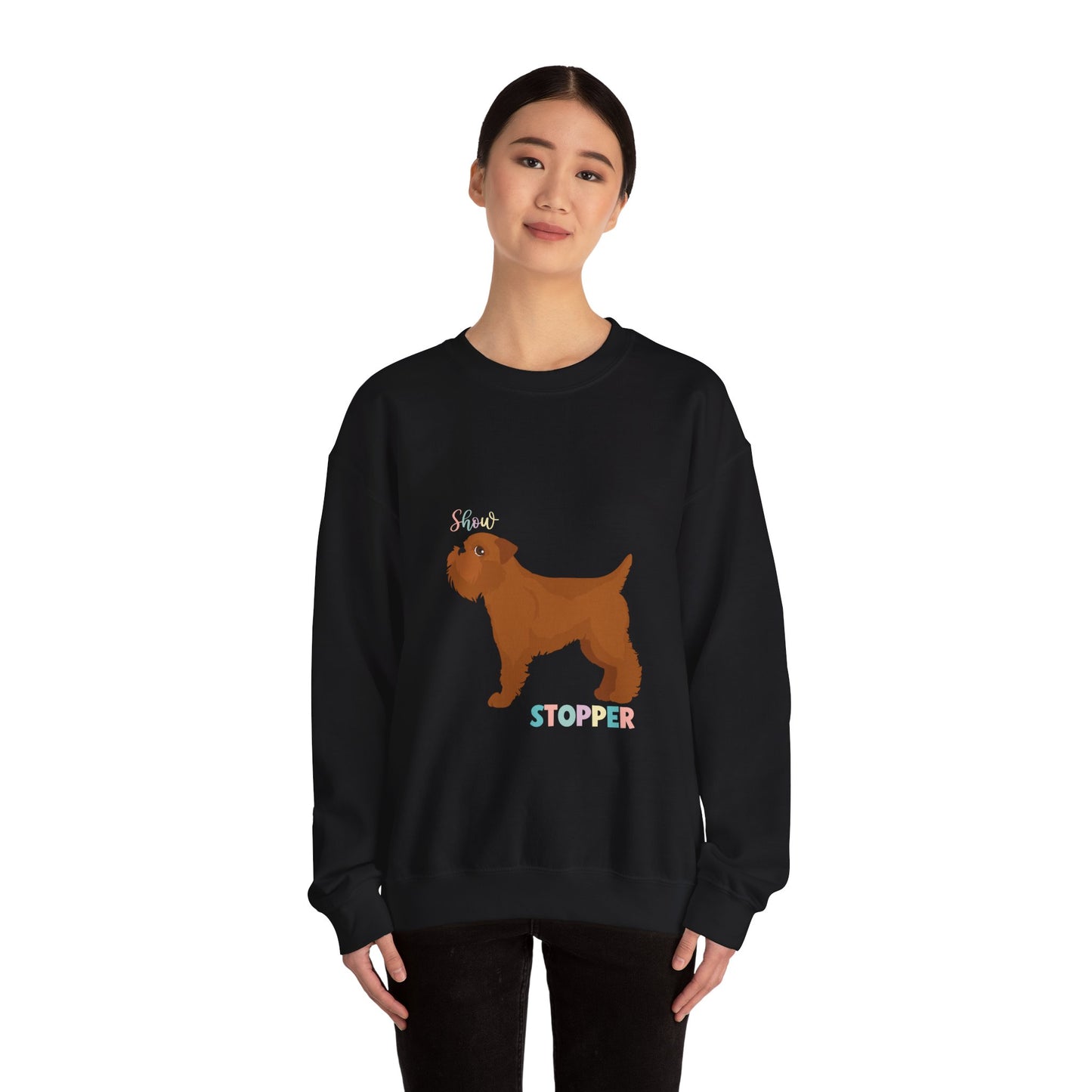 Brussels Griffion Dog Unisex Heavy Blend Crewneck Sweatshirt