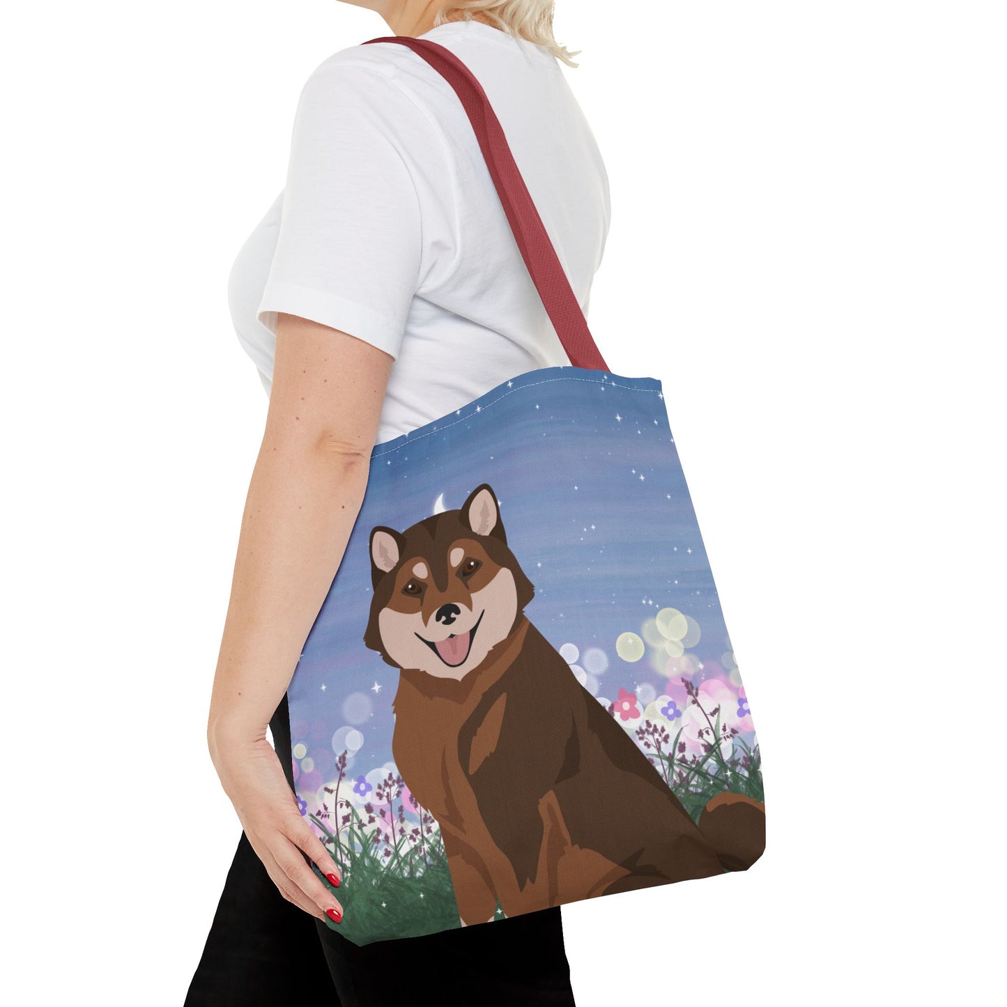 Hokkaido Dog Tote Bag 16x16