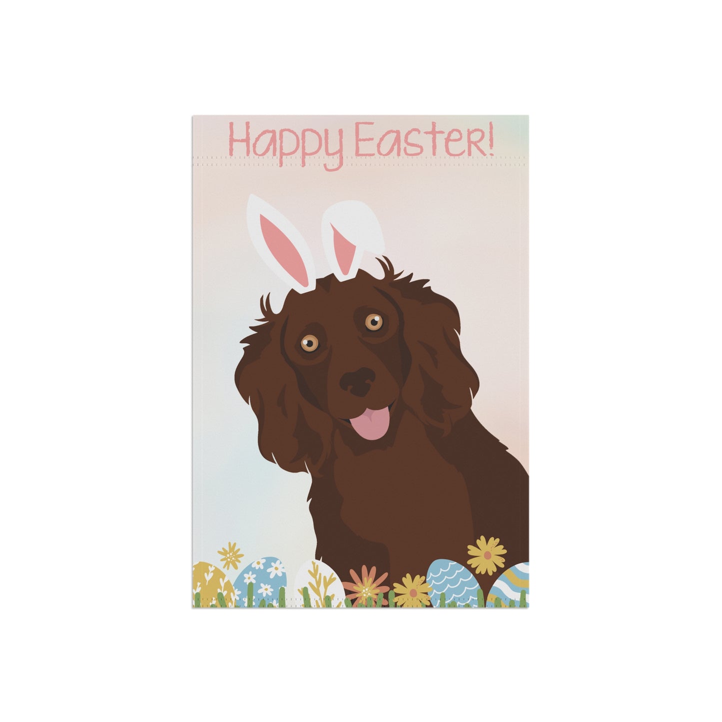 Boykin Spaniel Dog Happy Easter Garden Flag