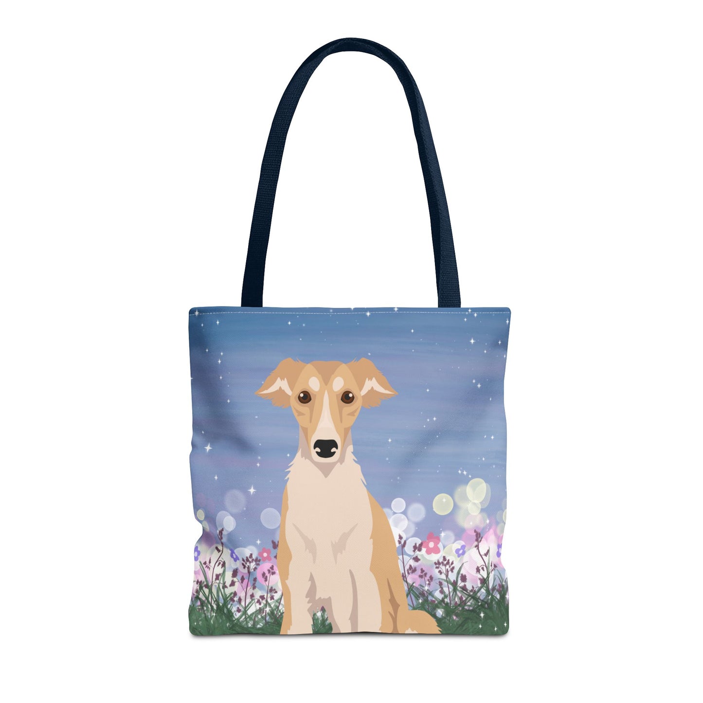 Silken Windhound Dog Tote Bag 16x16