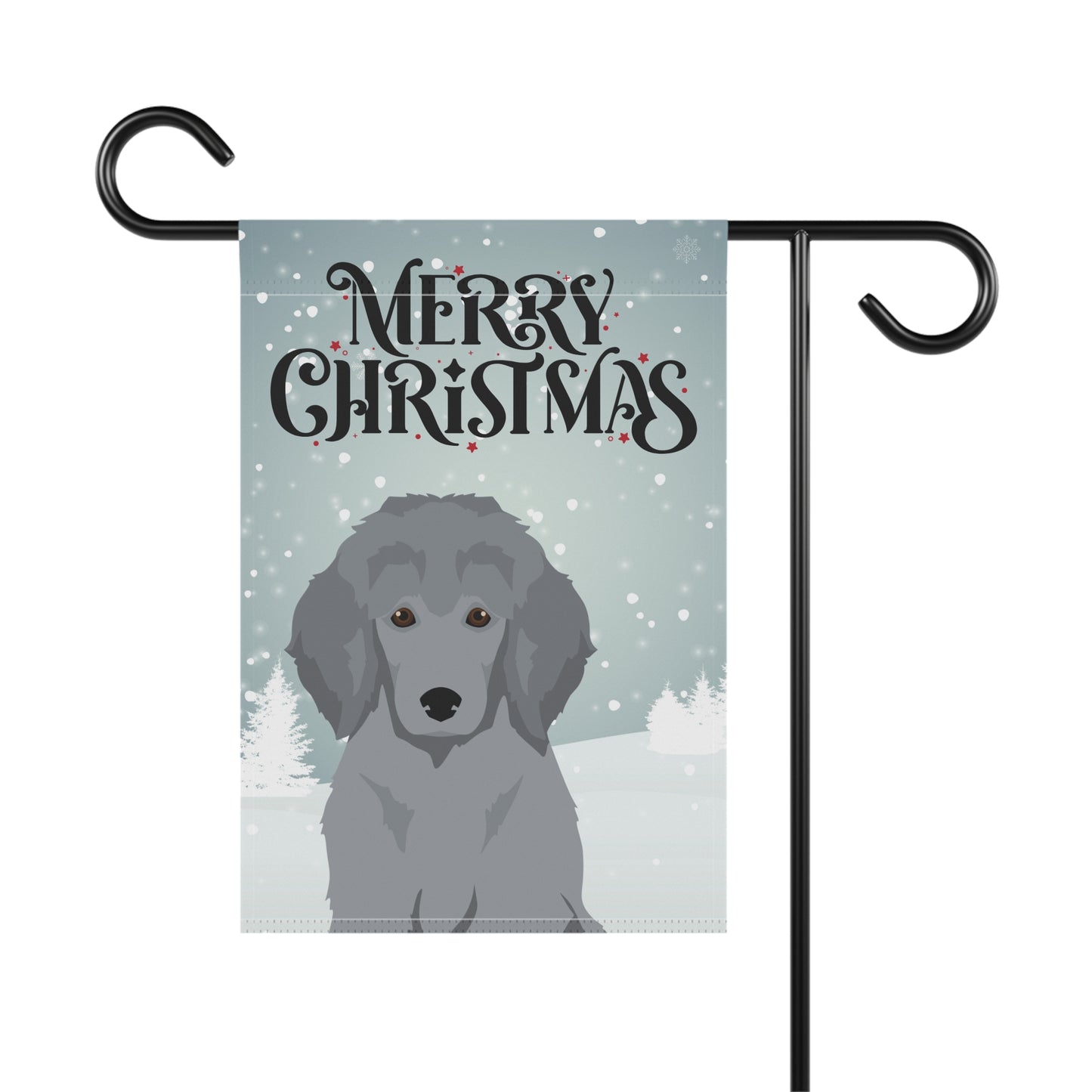 Standard Poodle Dog Garden Flag