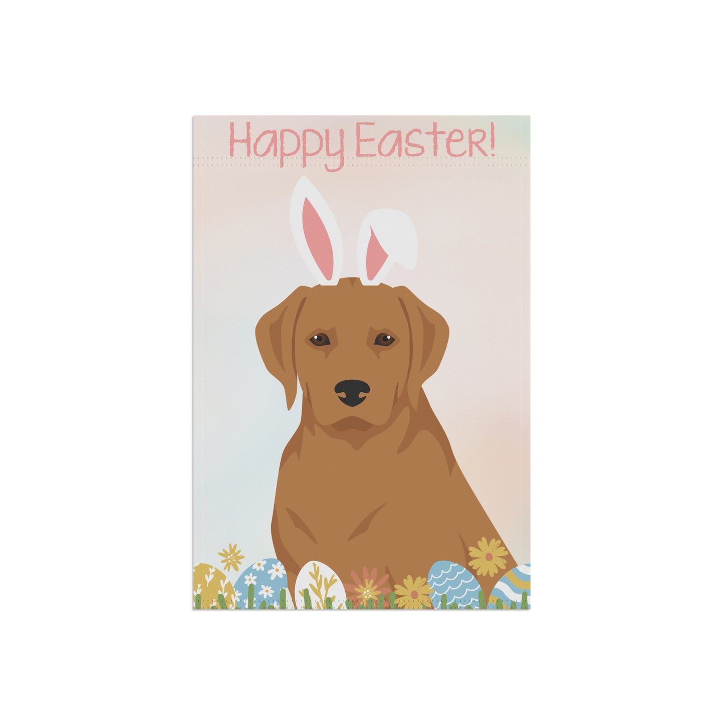 Labrador Retriever Dog Happy Easter Garden Flag