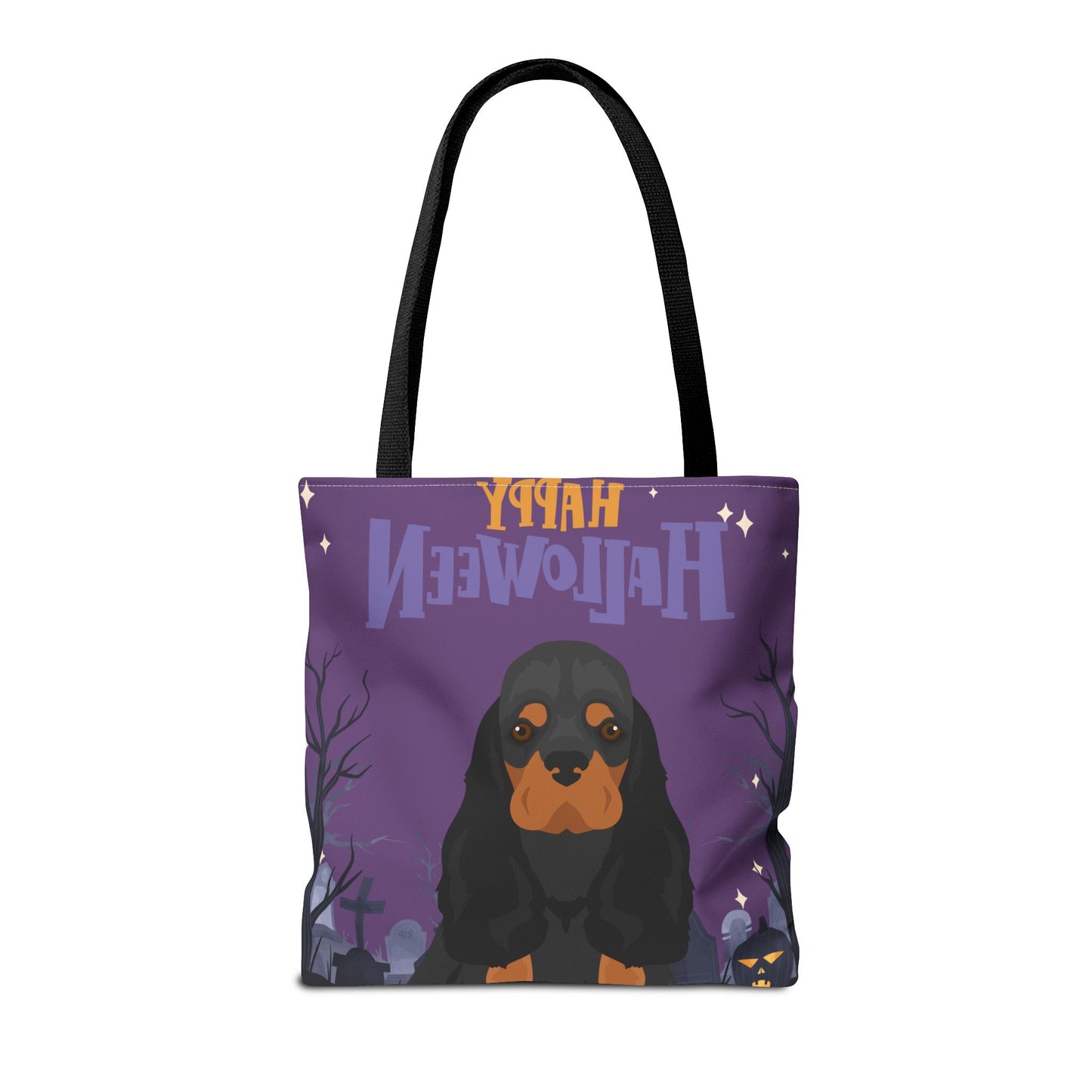 Cocker Spaniel Dog Happy Halloween Tote Bag 16x16