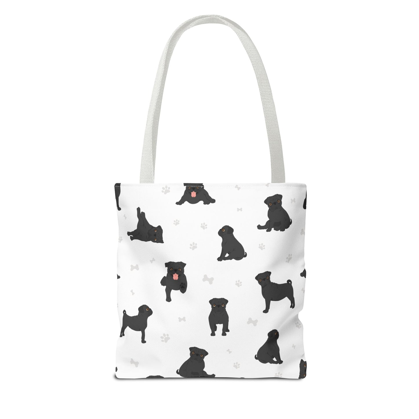 Pug Dog Tote Bag, Dog Mom Gift