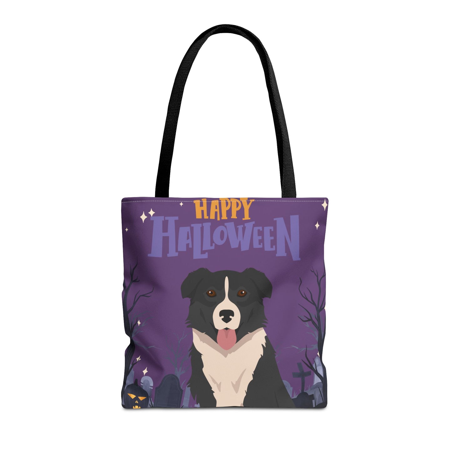English Shepherd Dog Happy Halloween Tote Bag 16x16