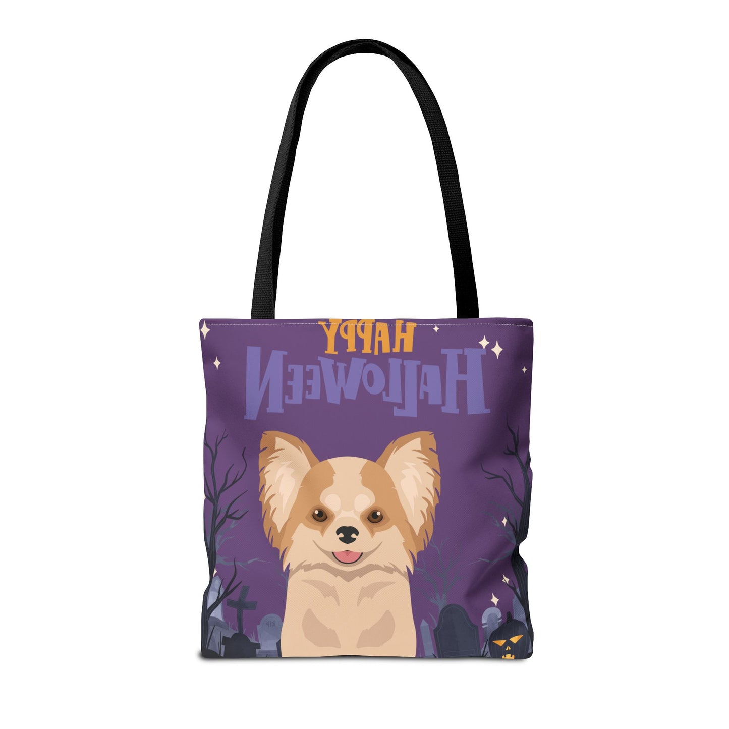 Chihuahua Dog Happy Halloween Tote Bag 16x16