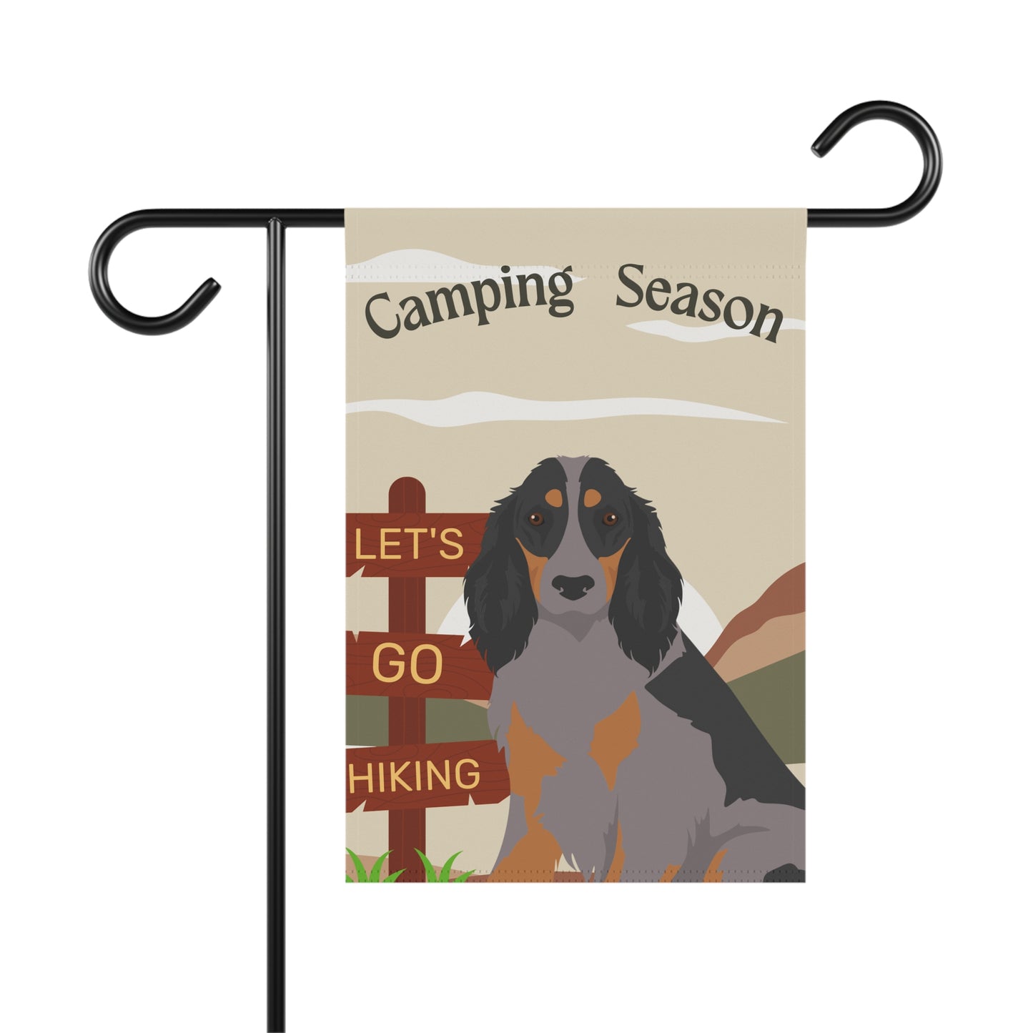 Picardy Spaniel Dog Camping Garden Flag