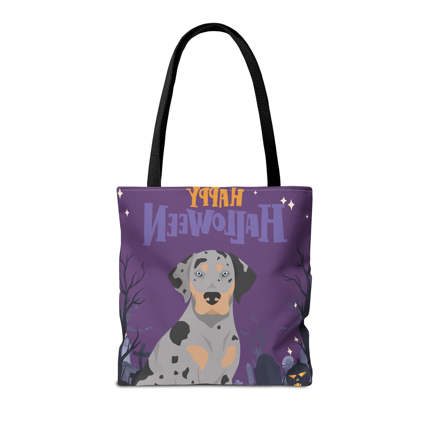 Catahoula Leopard Dog Dog Happy Halloween Tote Bag 16x16
