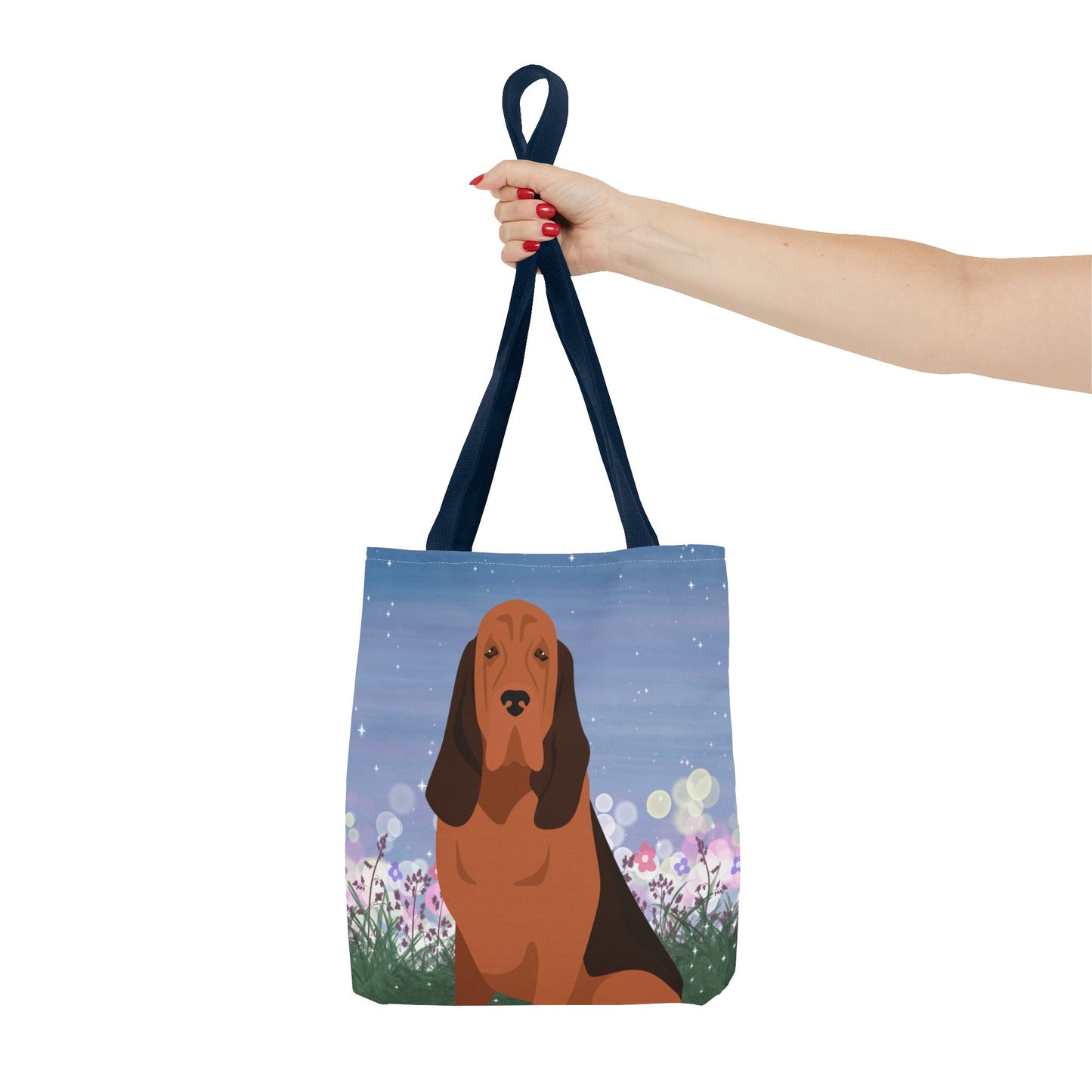 Bloodhound Dog Tote Bag 13x13