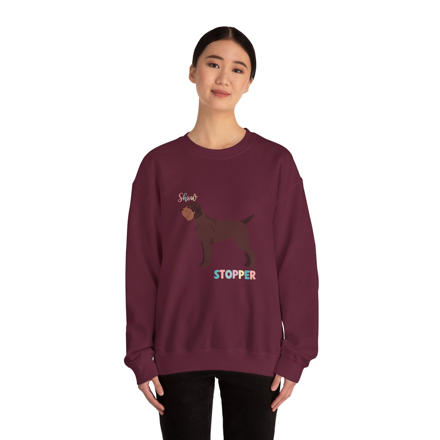 Wirehaired Pointer Griffon Dog Unisex Heavy Blend Crewneck Sweatshirt
